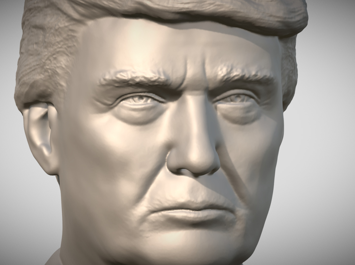 Donald Trump bust for 3D printing 3D print model_10