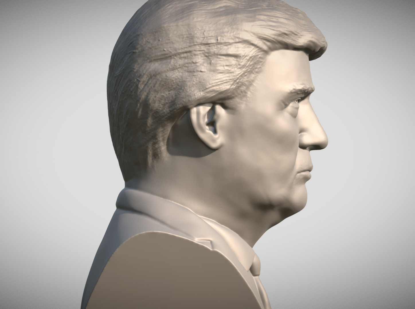 Donald Trump bust for 3D printing 3D print model_7