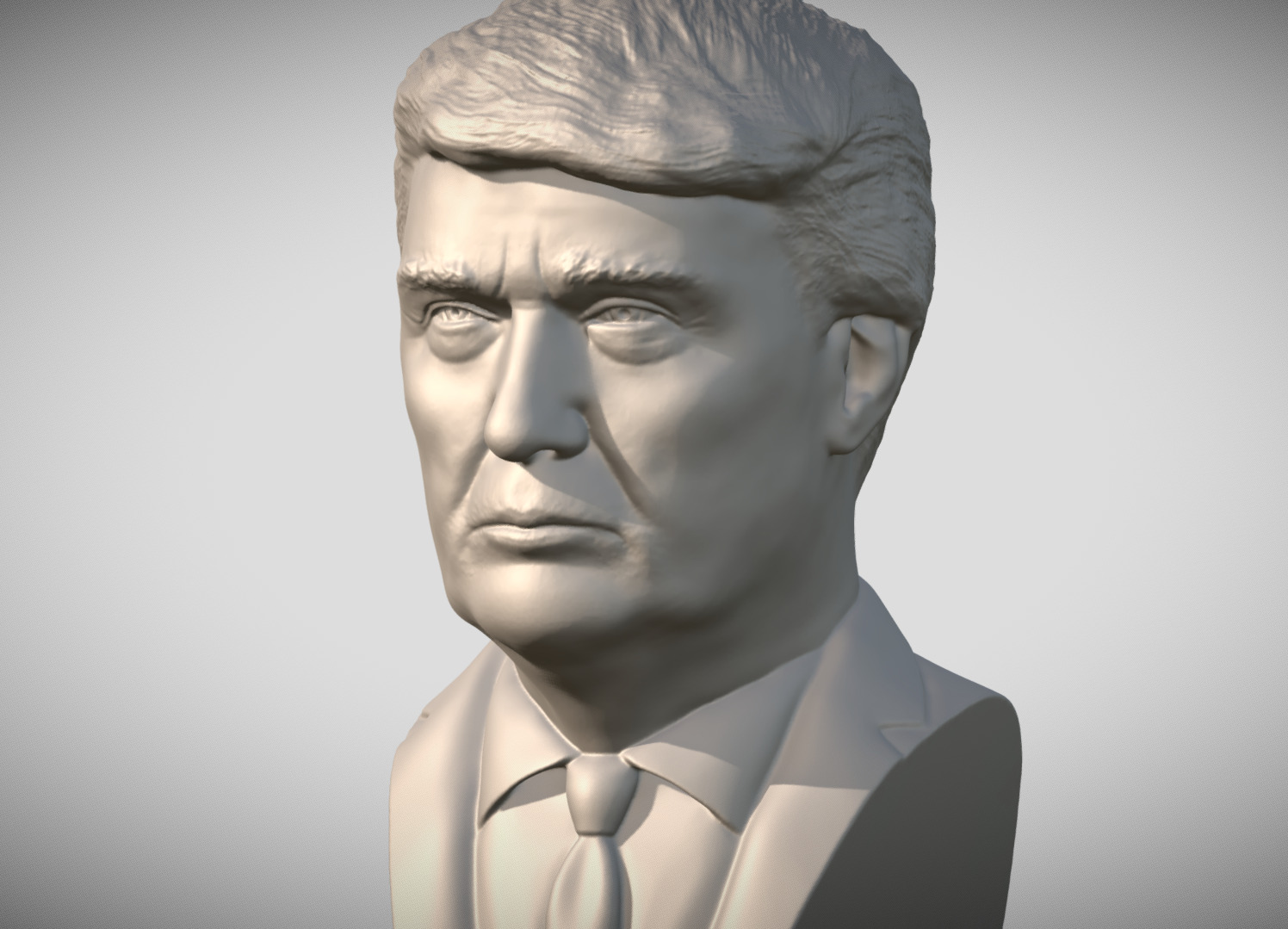 Donald Trump bust for 3D printing 3D print model_1