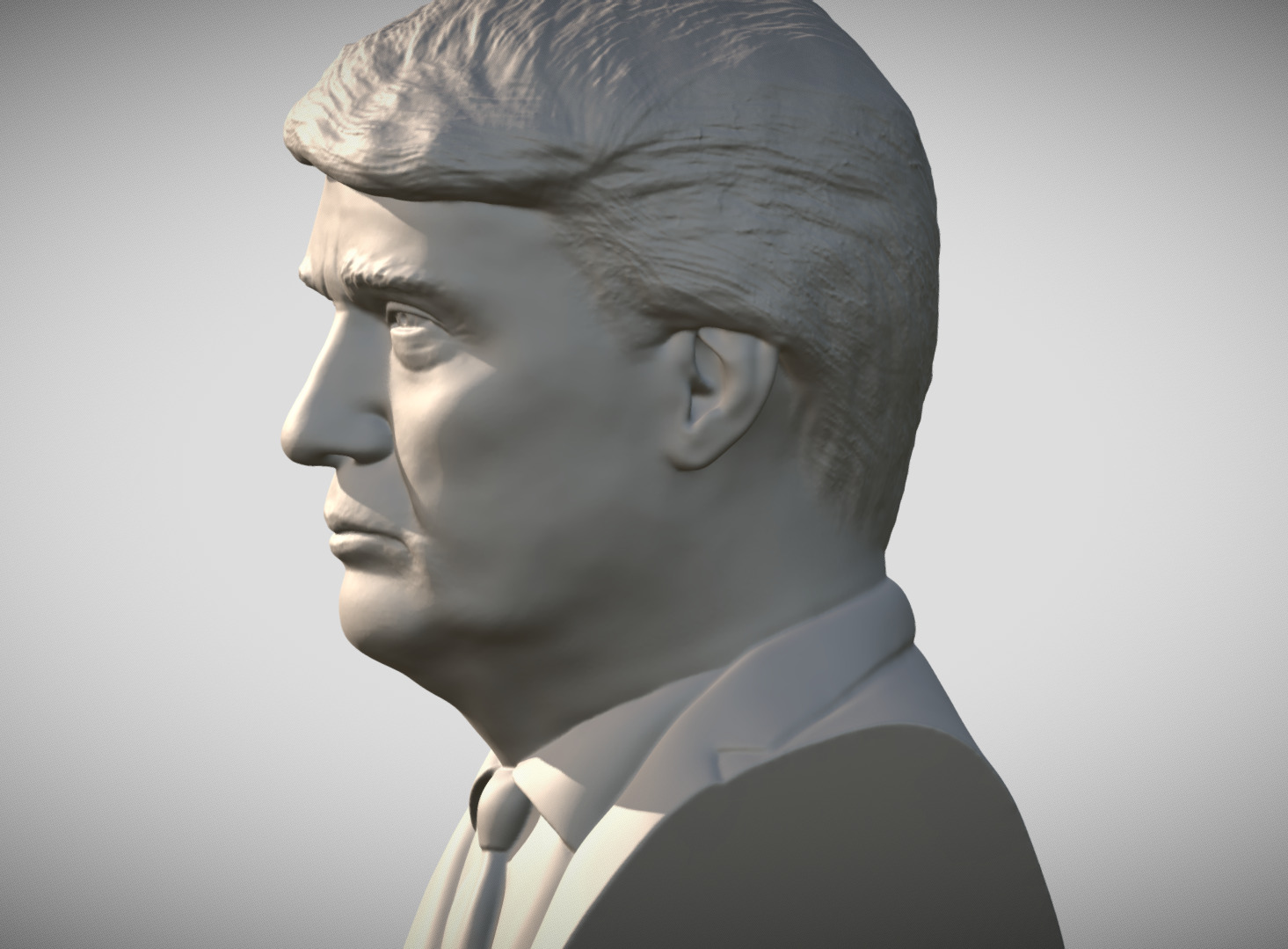 Donald Trump bust for 3D printing 3D print model_3