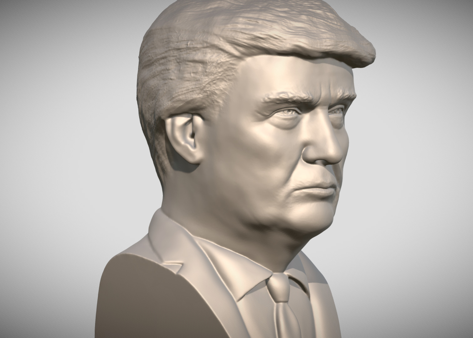 Donald Trump bust for 3D printing 3D print model_8
