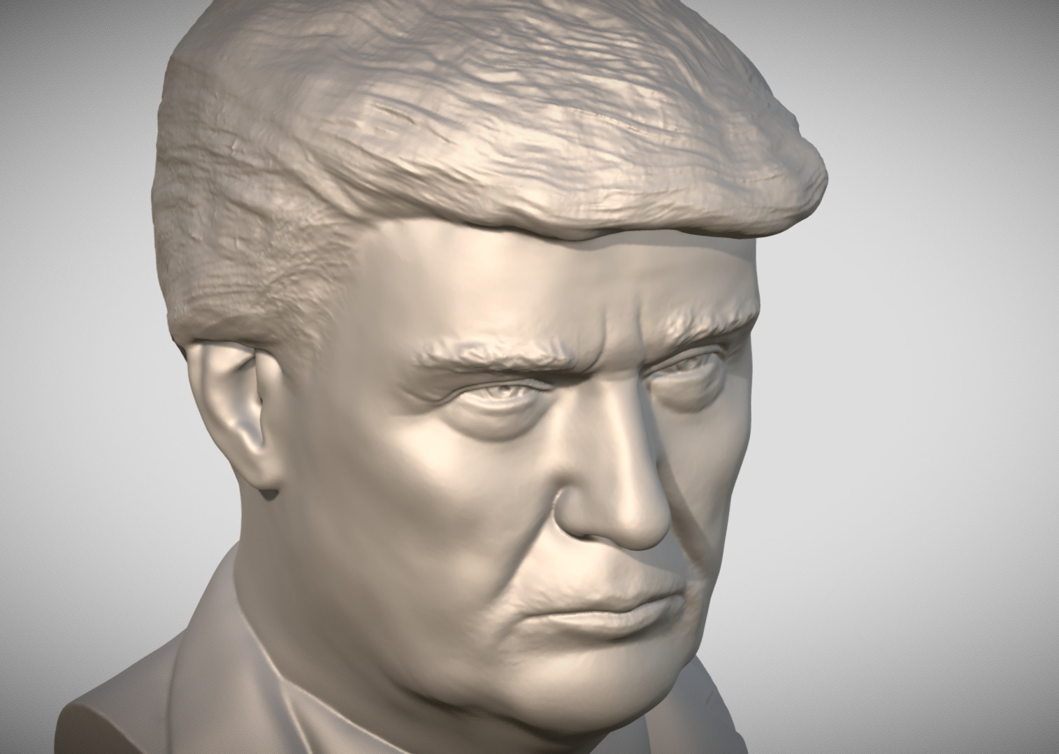 Donald Trump bust for 3D printing 3D print model_13