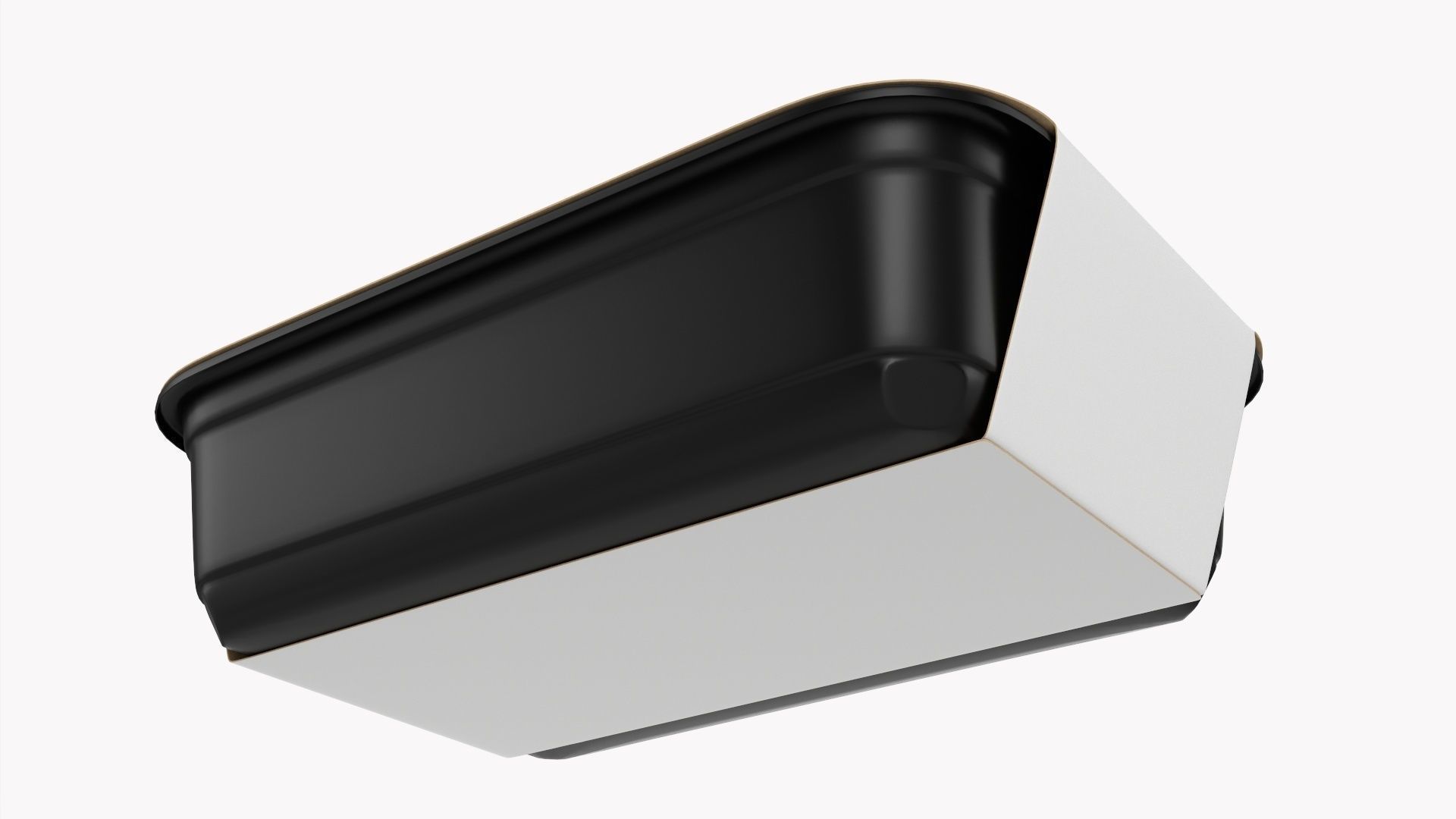 Plastic food container tray box with label mockup 18 3D model_4