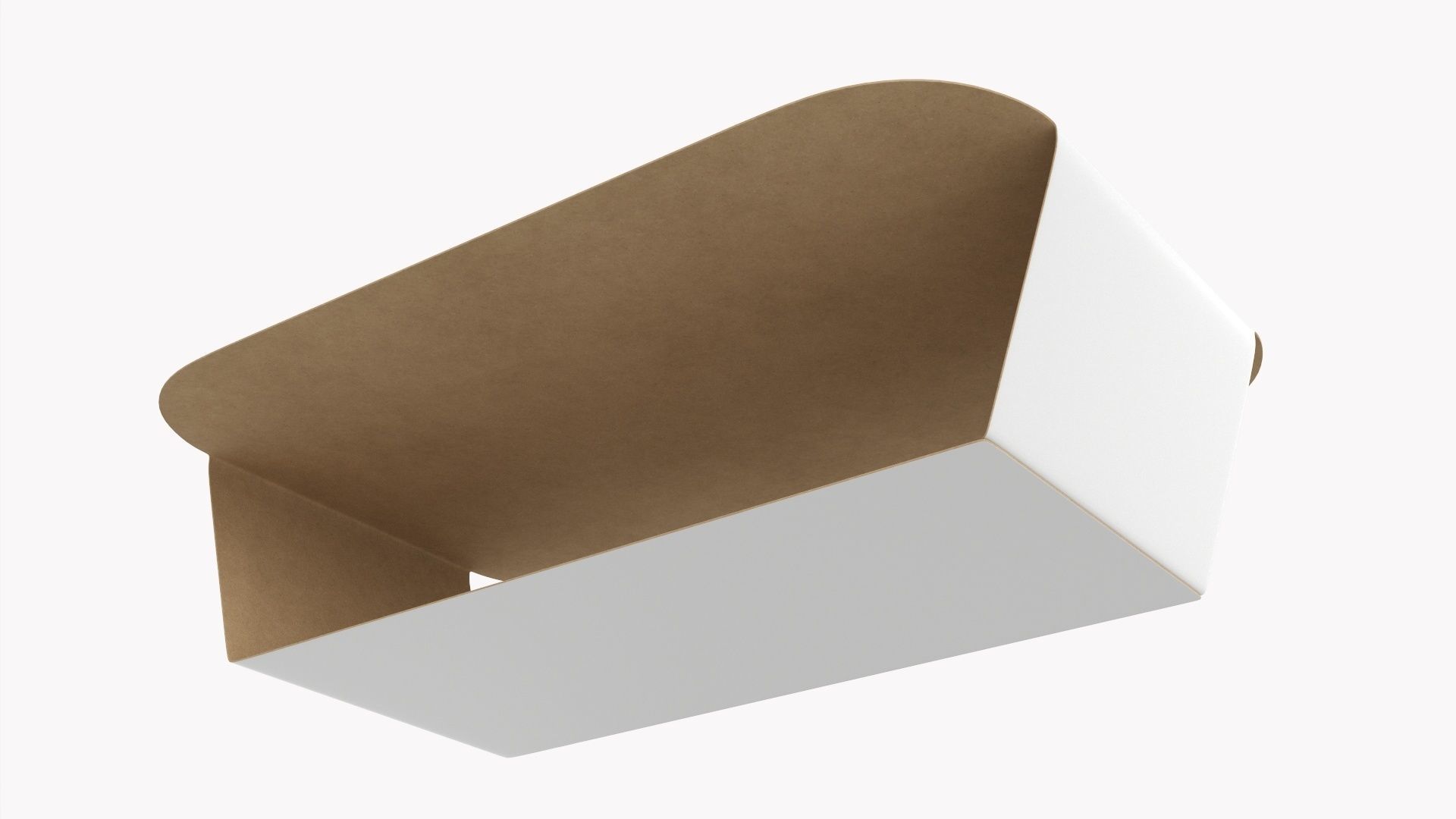 Plastic food container tray box with label mockup 18 3D model_5