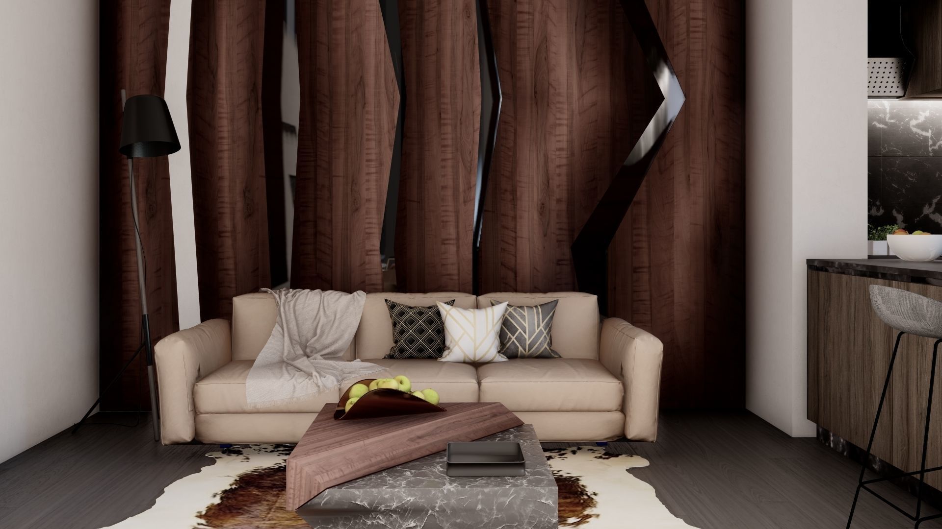 Livingroom Design 3D model_1