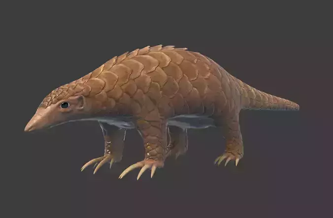 Pangolin Low-poly armadillo