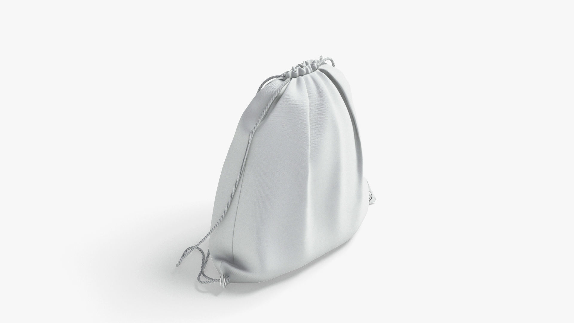 Drawstring Backpack Low-poly 3D model_4