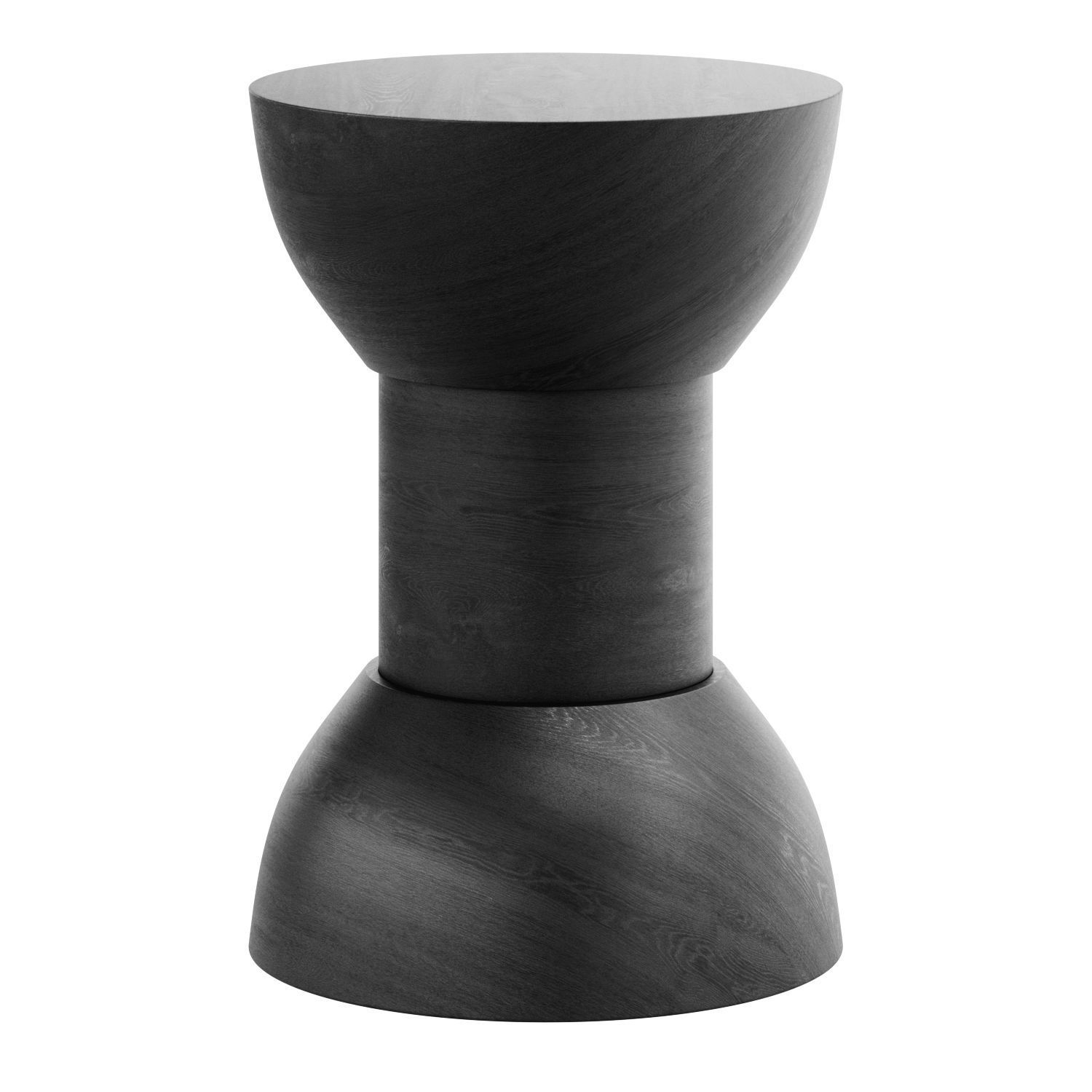 Sage and Wisdom Table Stool Matte Black 3D model_2