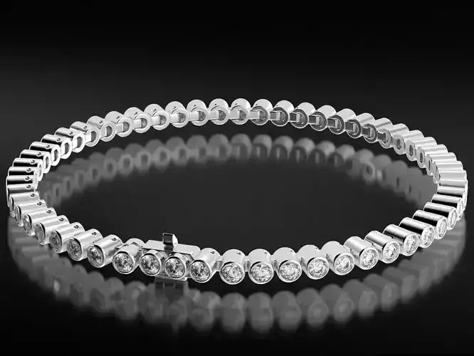 Tennis bracelet with diamonds 2-5mm668