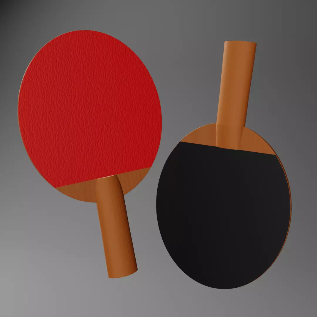 Ping-pong rackets 3D model_0