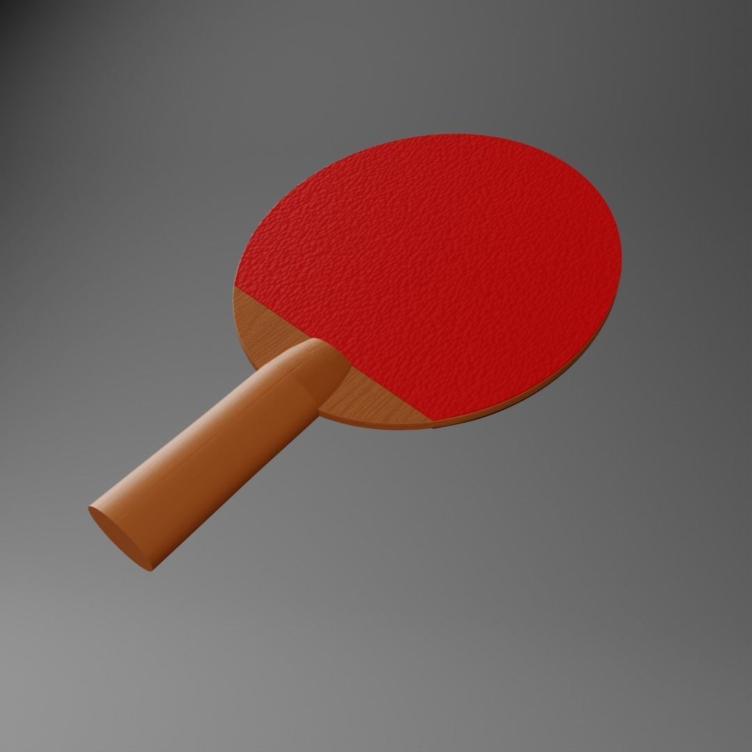 Ping-pong rackets 3D model_4