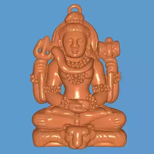 Shiva Pendant 3D print model