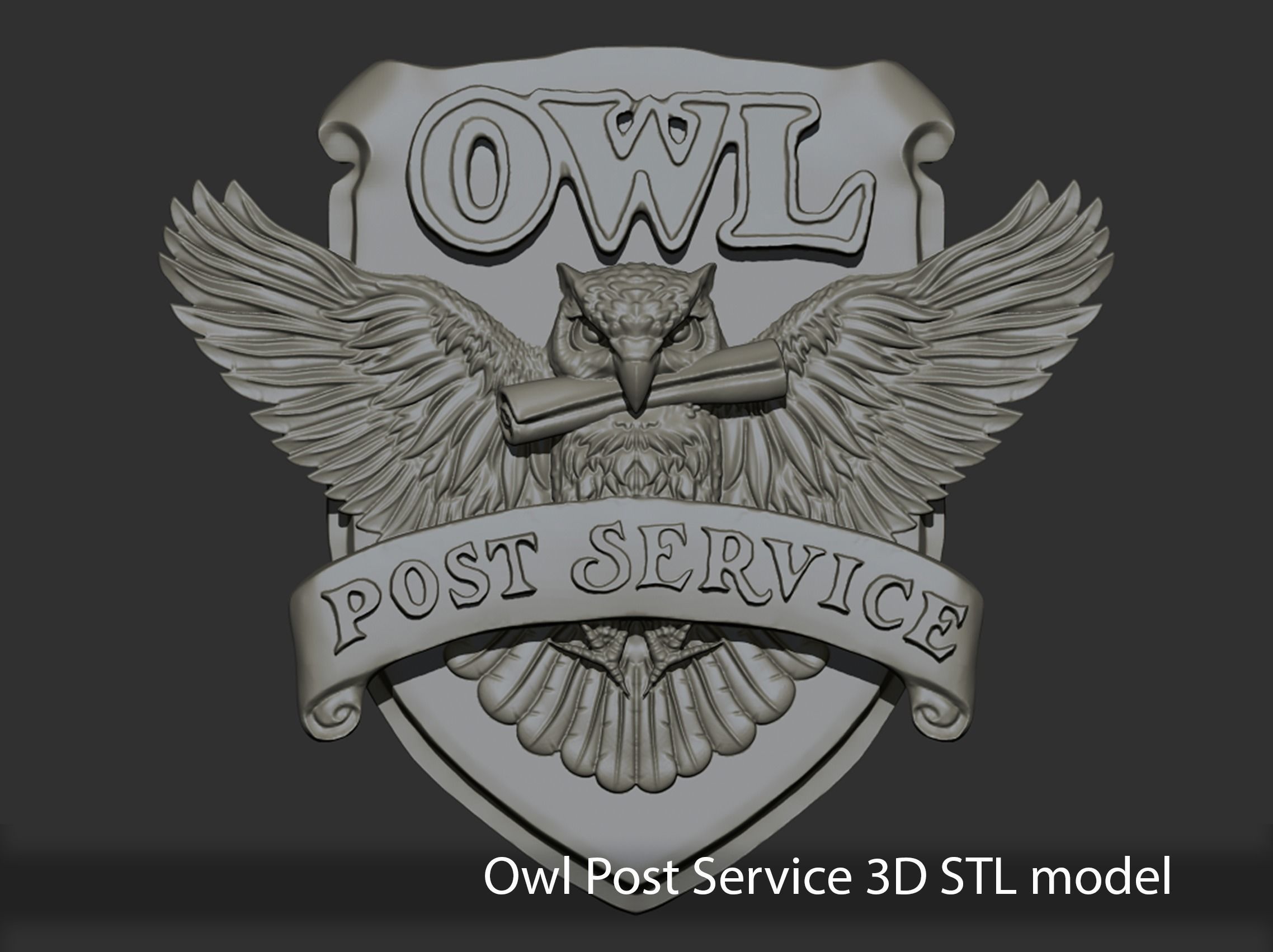 Potter Universe - 5 logos - OBJ and STL 3D print model_5