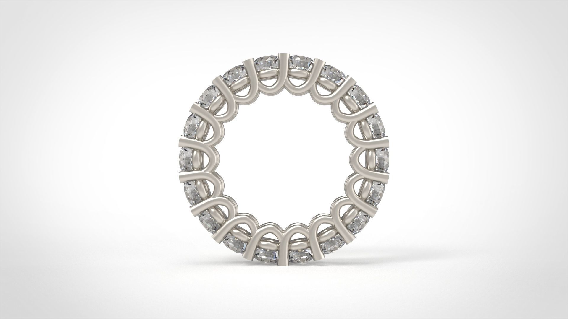 Model 496 Pave Diamond Ring 53 EU Size  3D print model_5