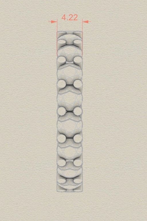 Model 496 Pave Diamond Ring 53 EU Size  3D print model_6