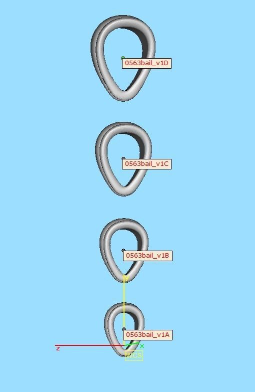 BAILS LOOP PACKAGE for Pendants Necklaces v1 3D print model_15