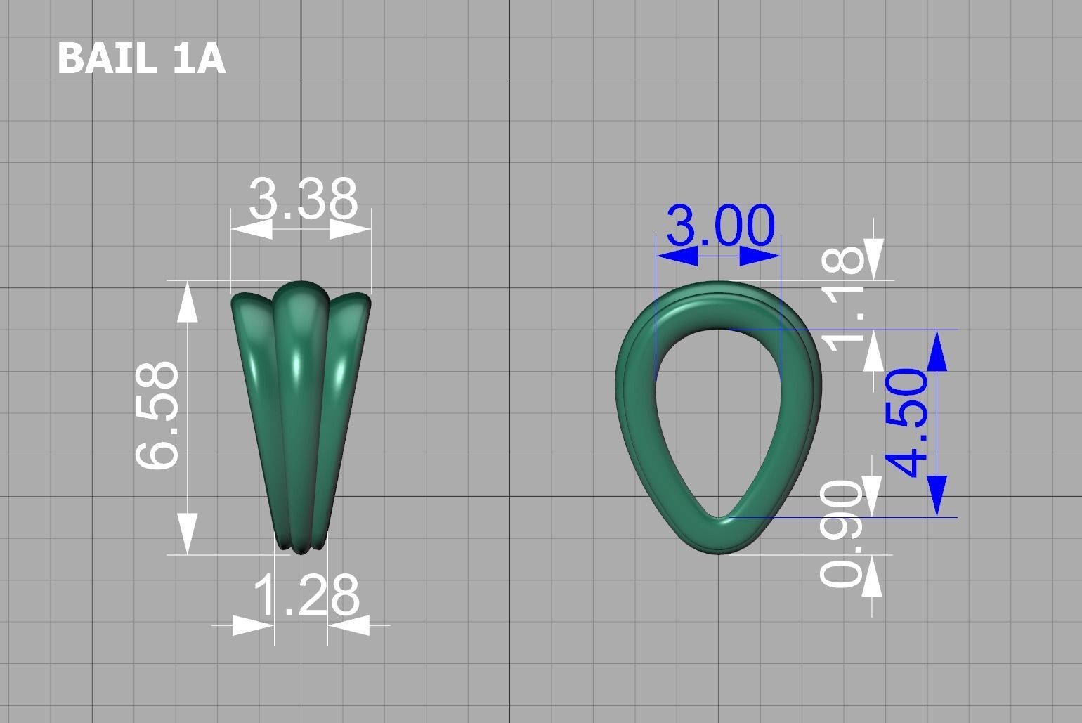 BAILS LOOP PACKAGE for Pendants Necklaces v1 3D print model_8