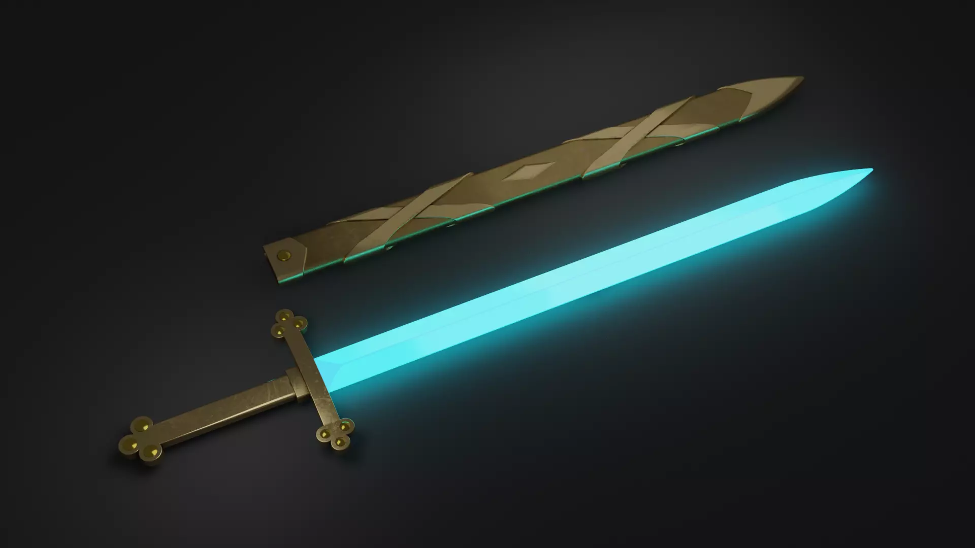 amphibia Tritonio Ancestral Sword 3D print model_0