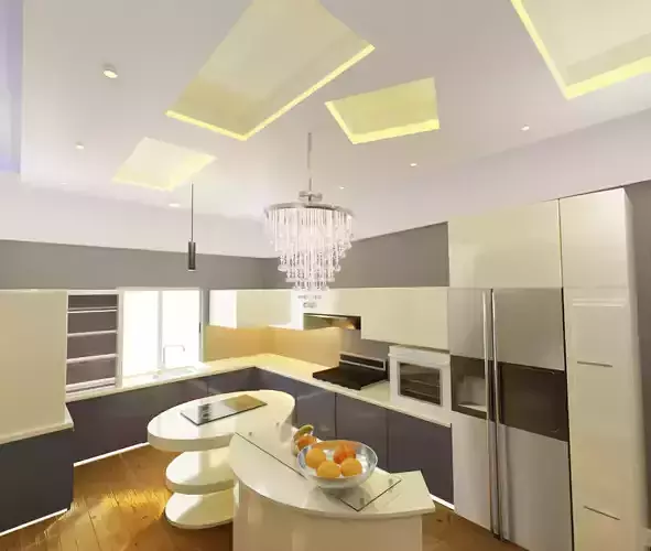 Realistic Kitchen Interior