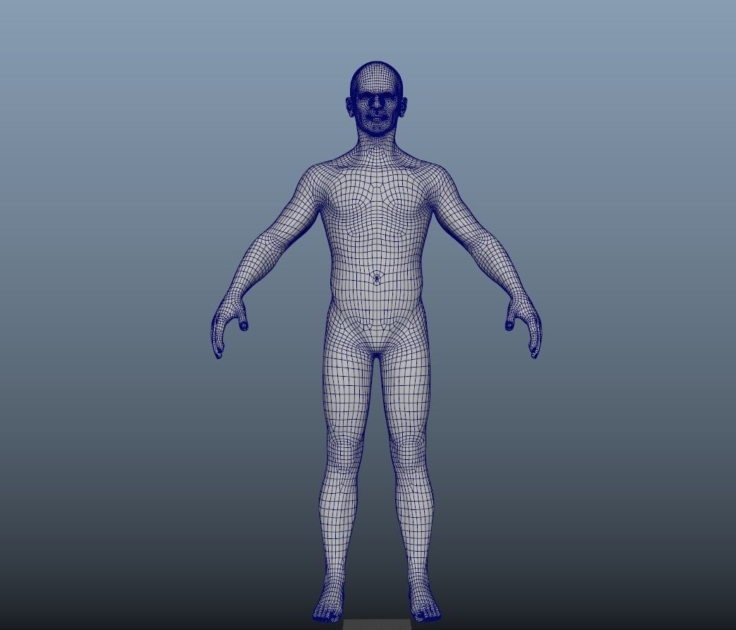 Warrior Game Character Low-poly 3D model_5