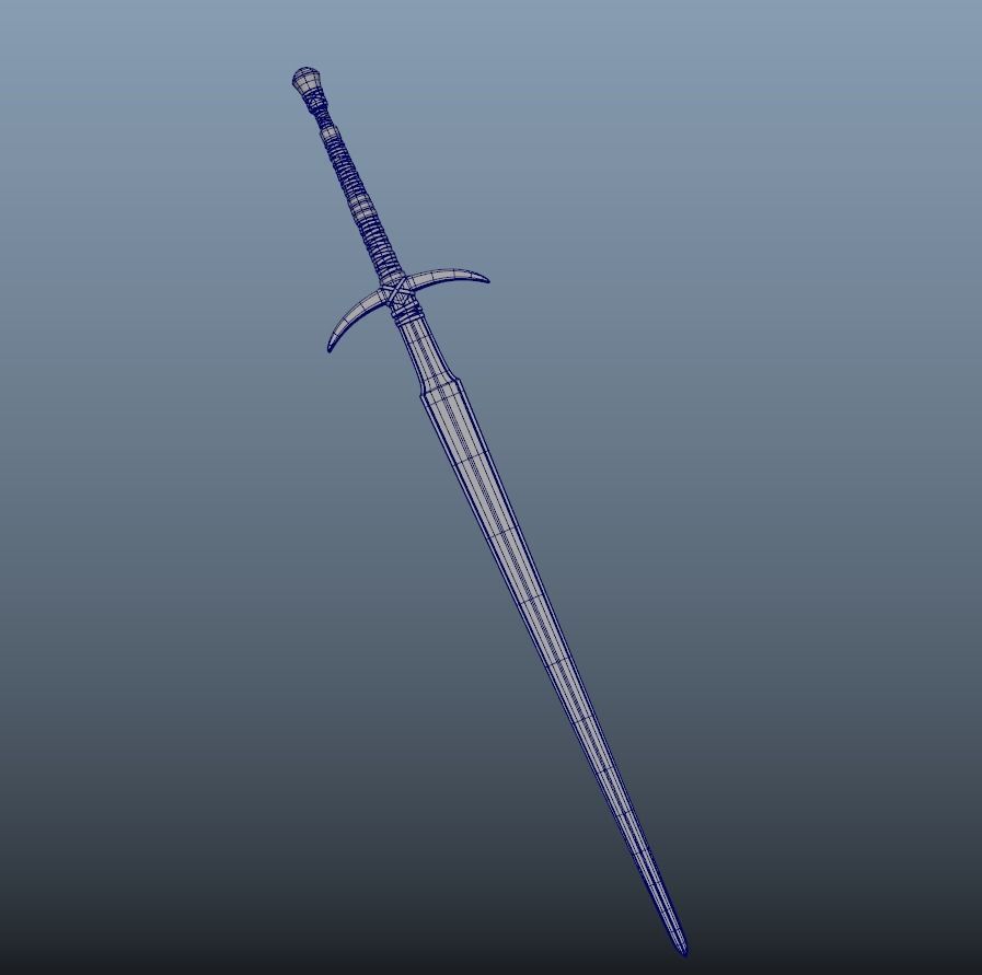 Warrior Game Character Low-poly 3D model_7