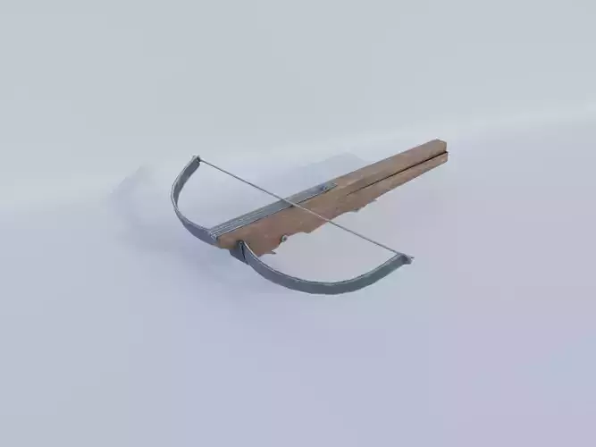 Leonardo da Vinci Crossbow Low-poly 3D model