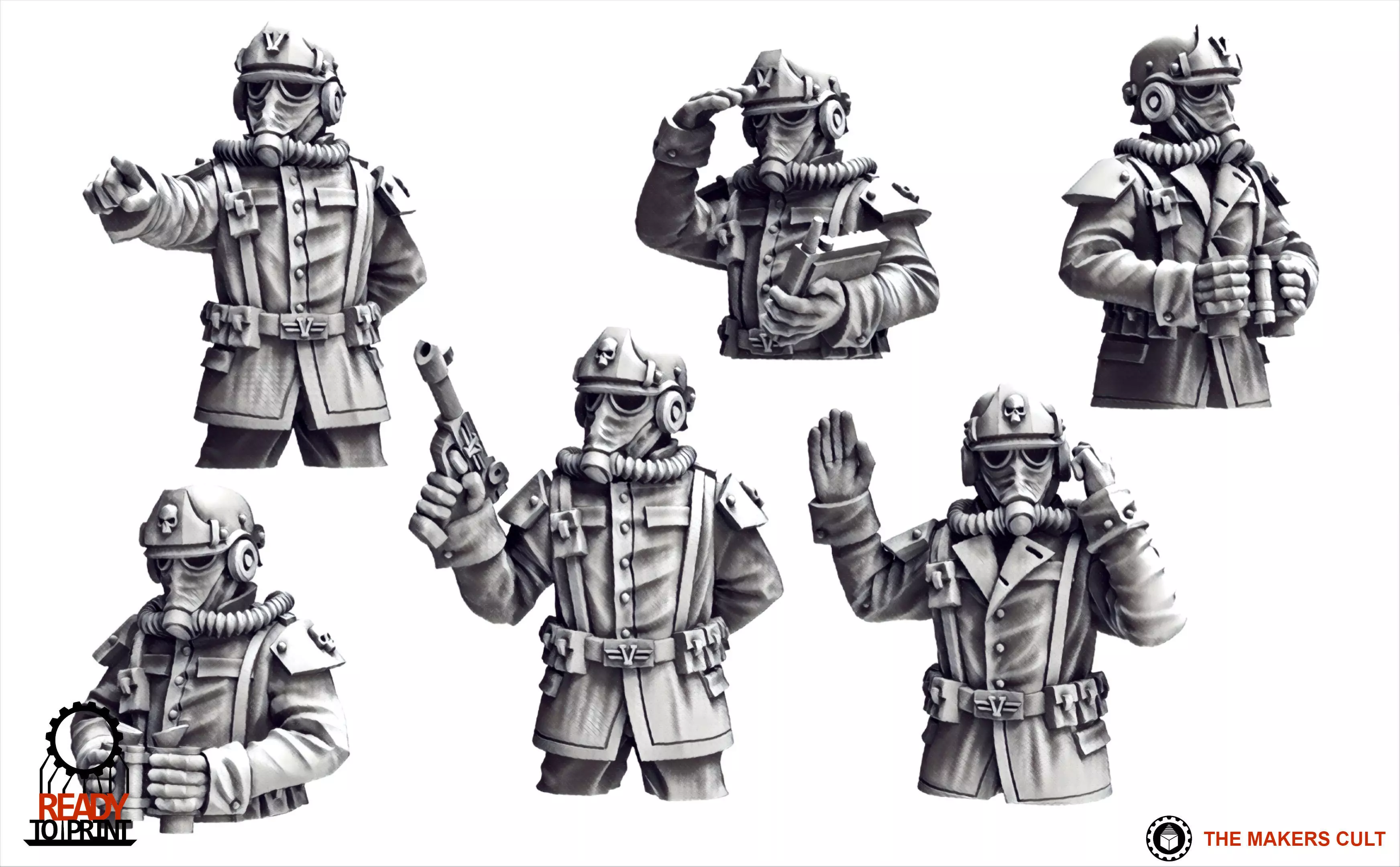 Valour Korps - Tank Commanders 3D print model