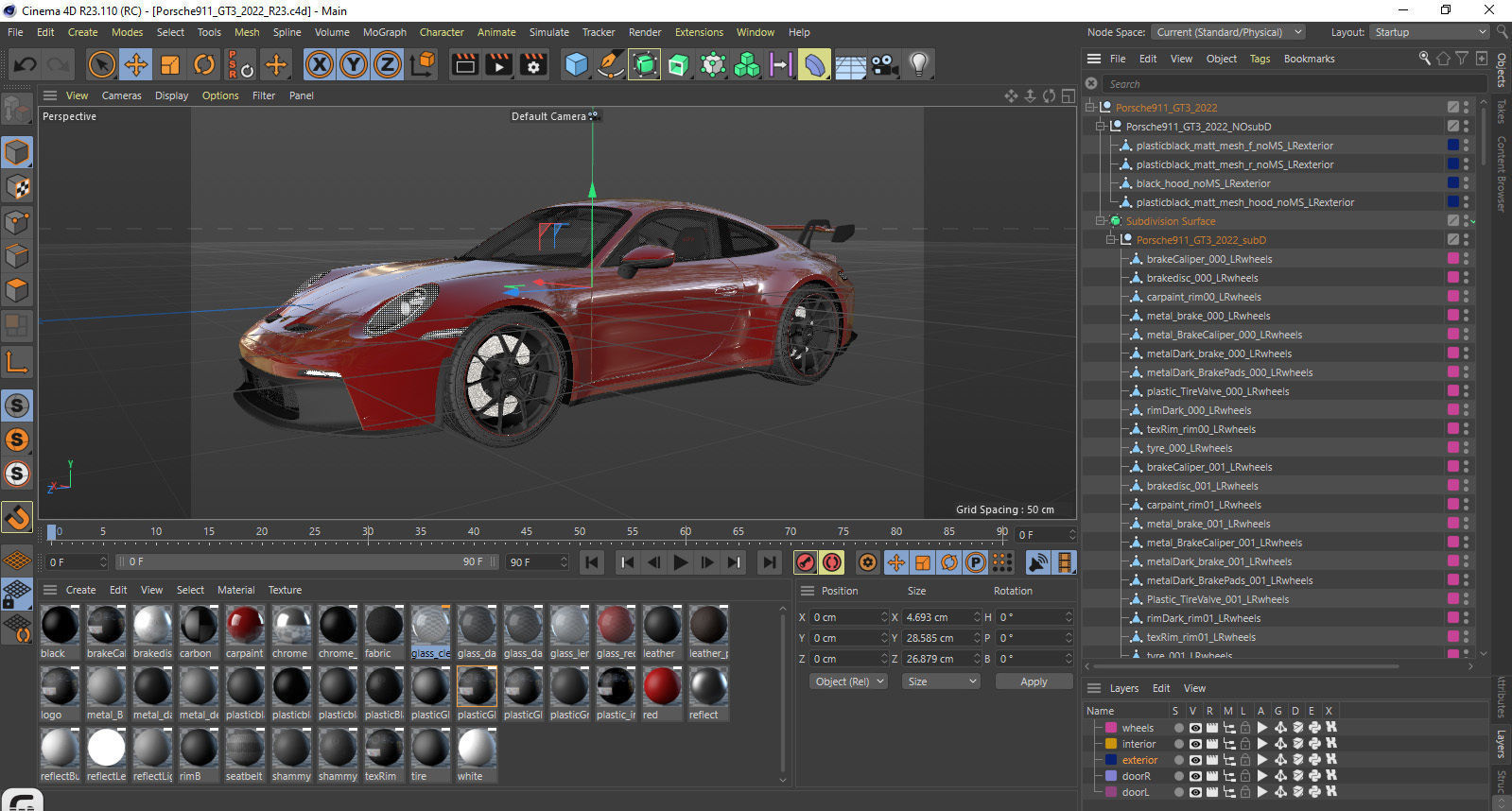 Porsche 911 GT3 992 2022 3D model_35