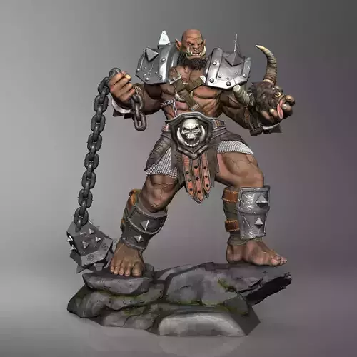 Orc Roghar - Sculpture 3D Print Model 3D print model