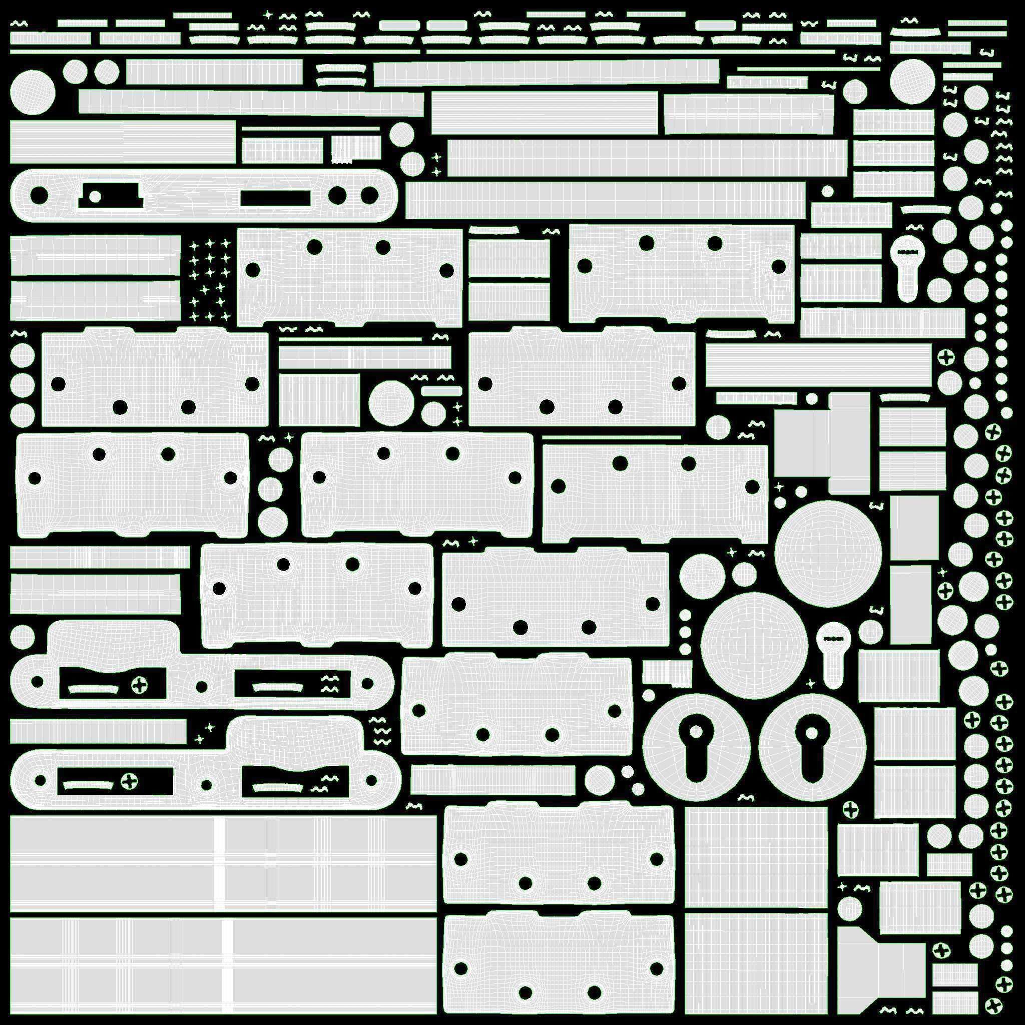 Door classic 03 3D model_15