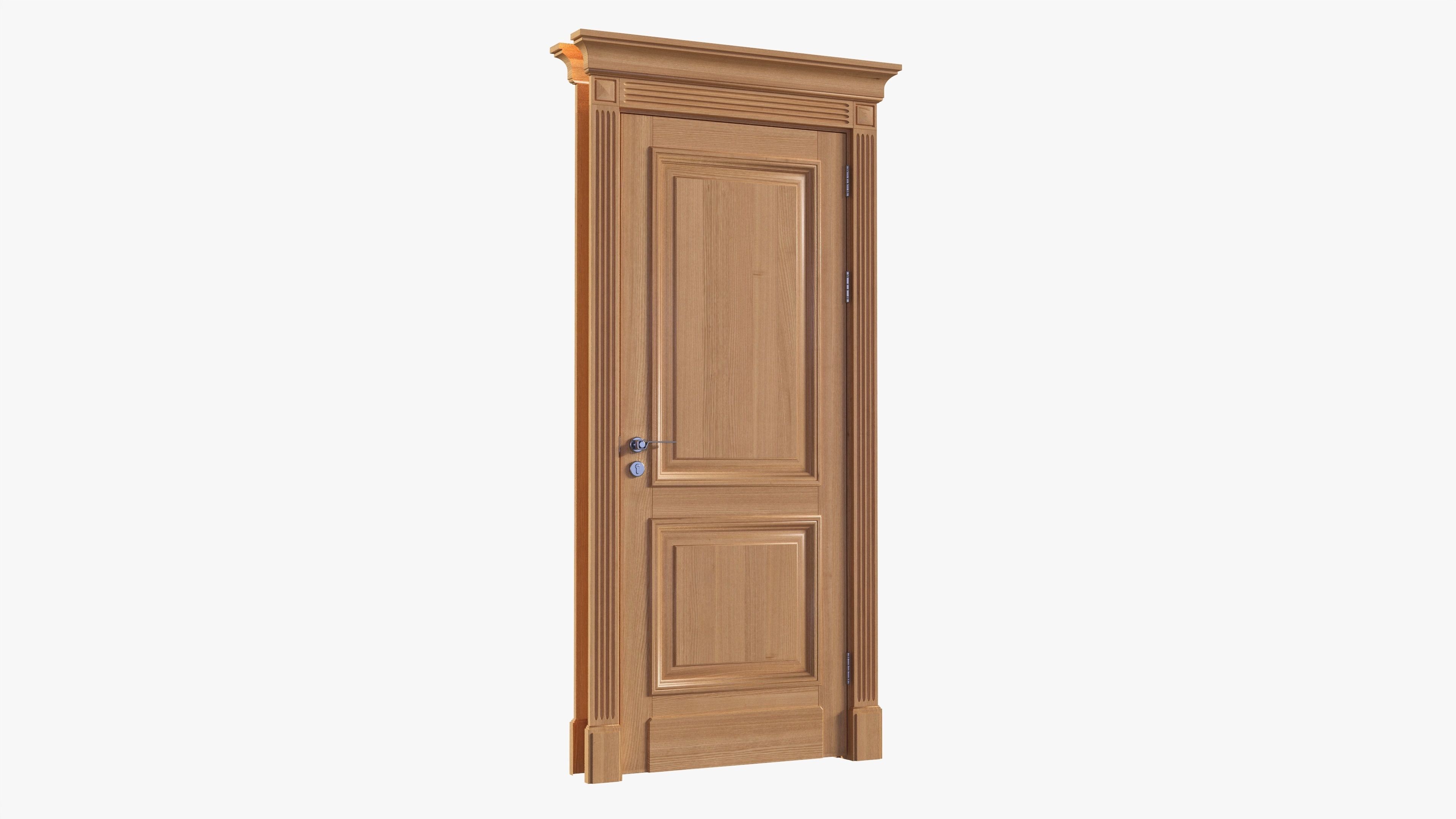 Door classic 03 3D model_1