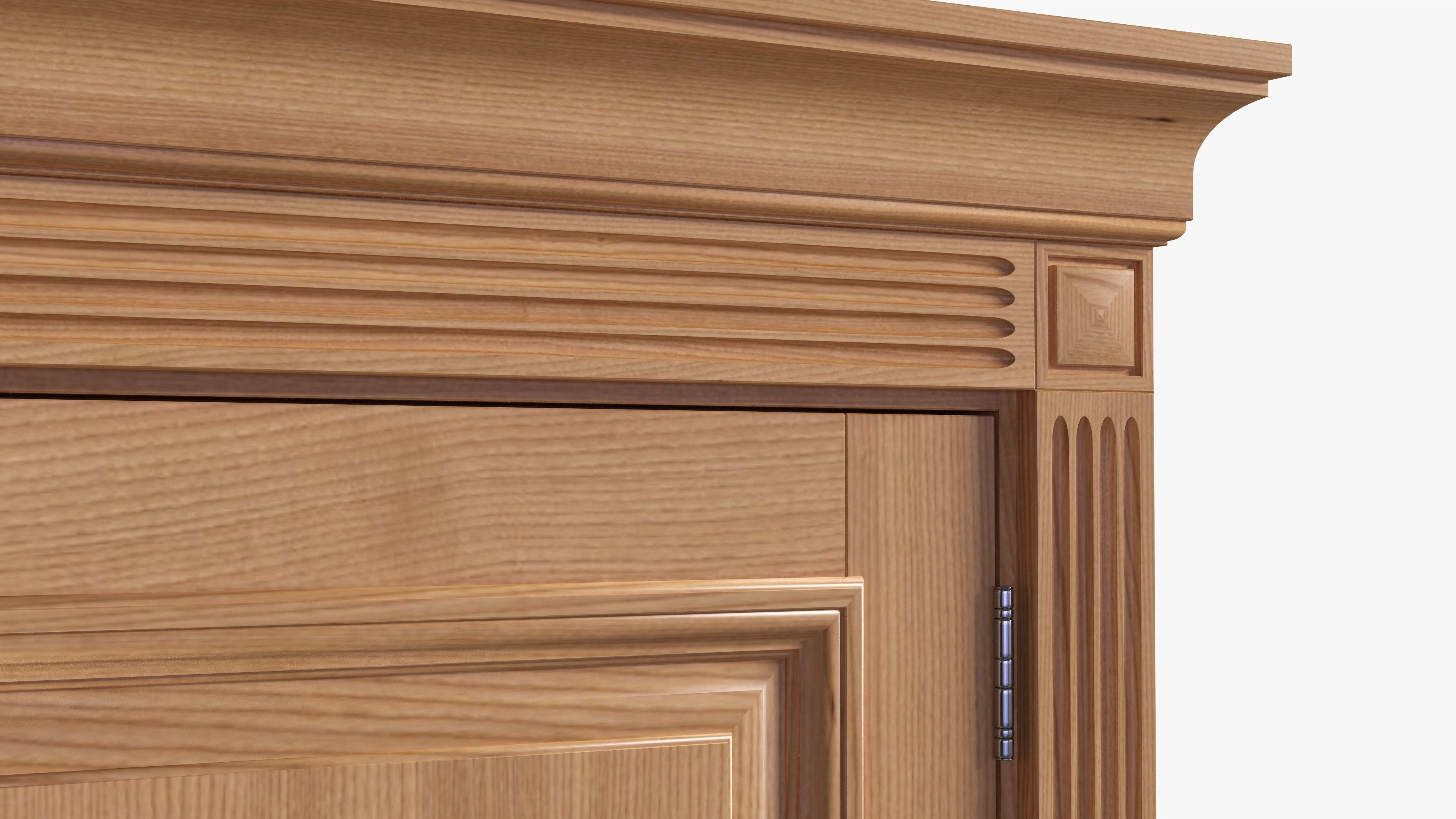 Door classic 03 3D model_6