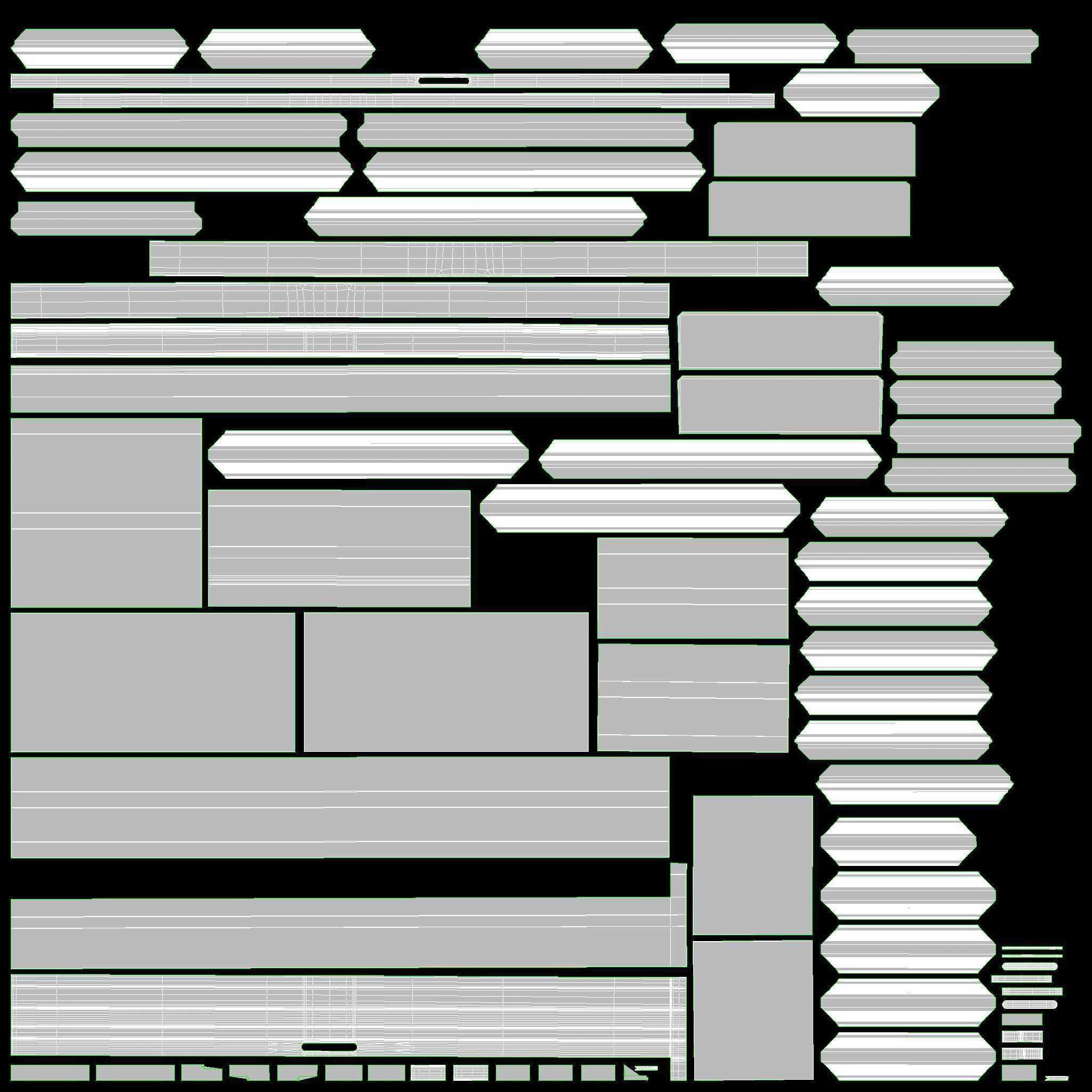 Door classic 03 3D model_13