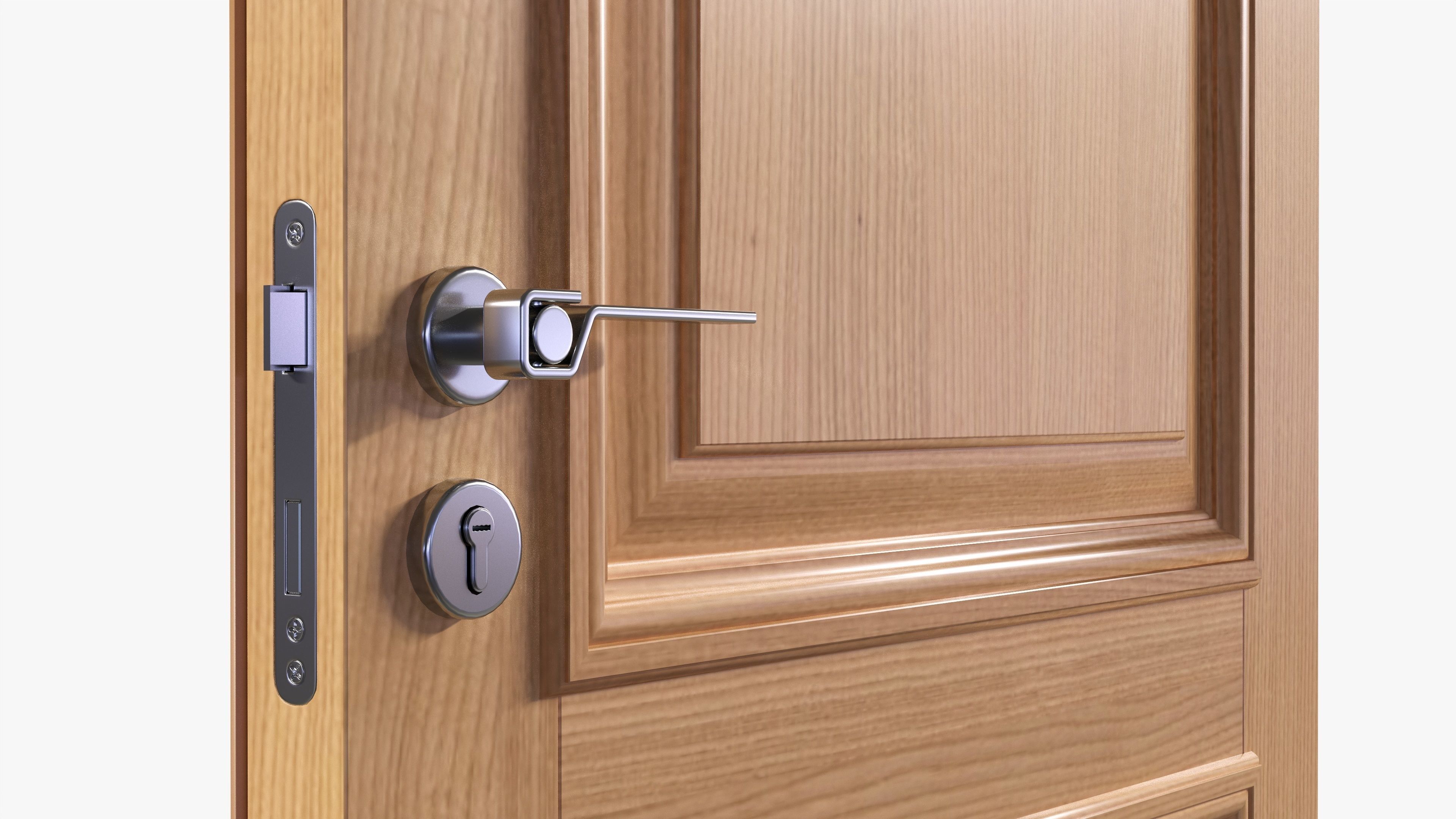 Door classic 03 3D model_4