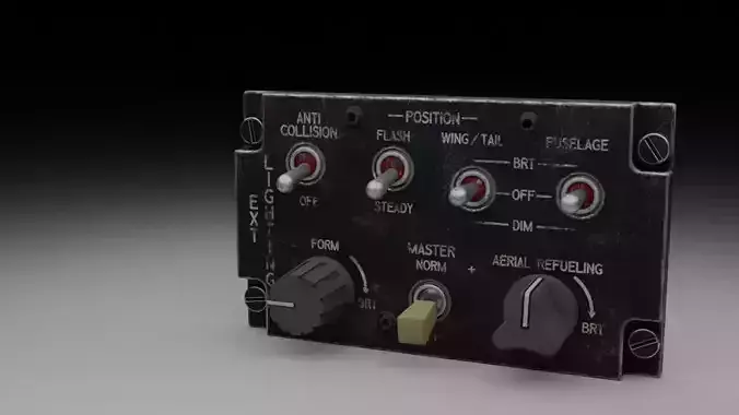 F16 EXTERIOR LIGHTING Panel 3D model