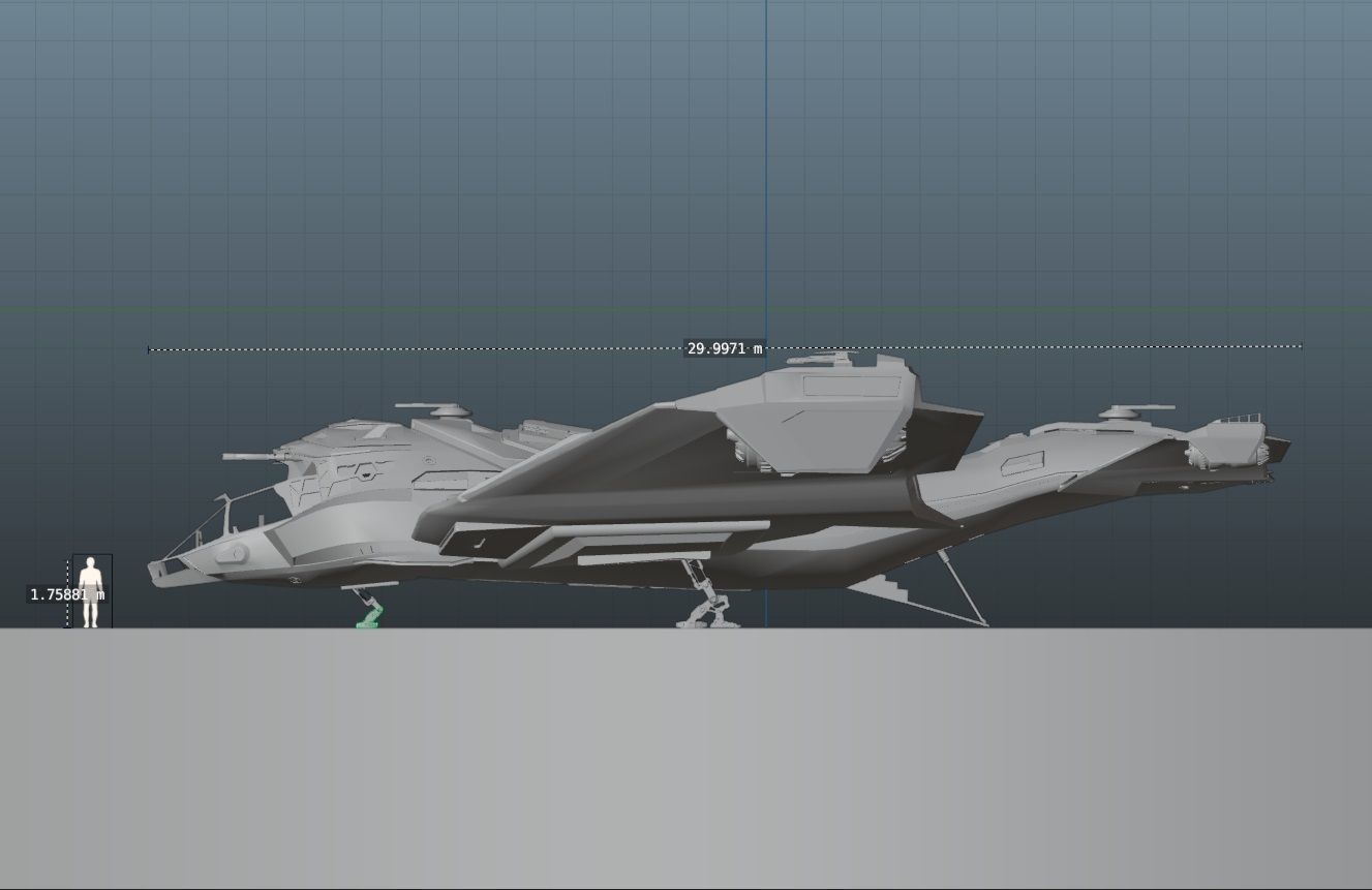Star Fighter - Rigged-High Resolution Textured - include inside Low-poly 3D model_30