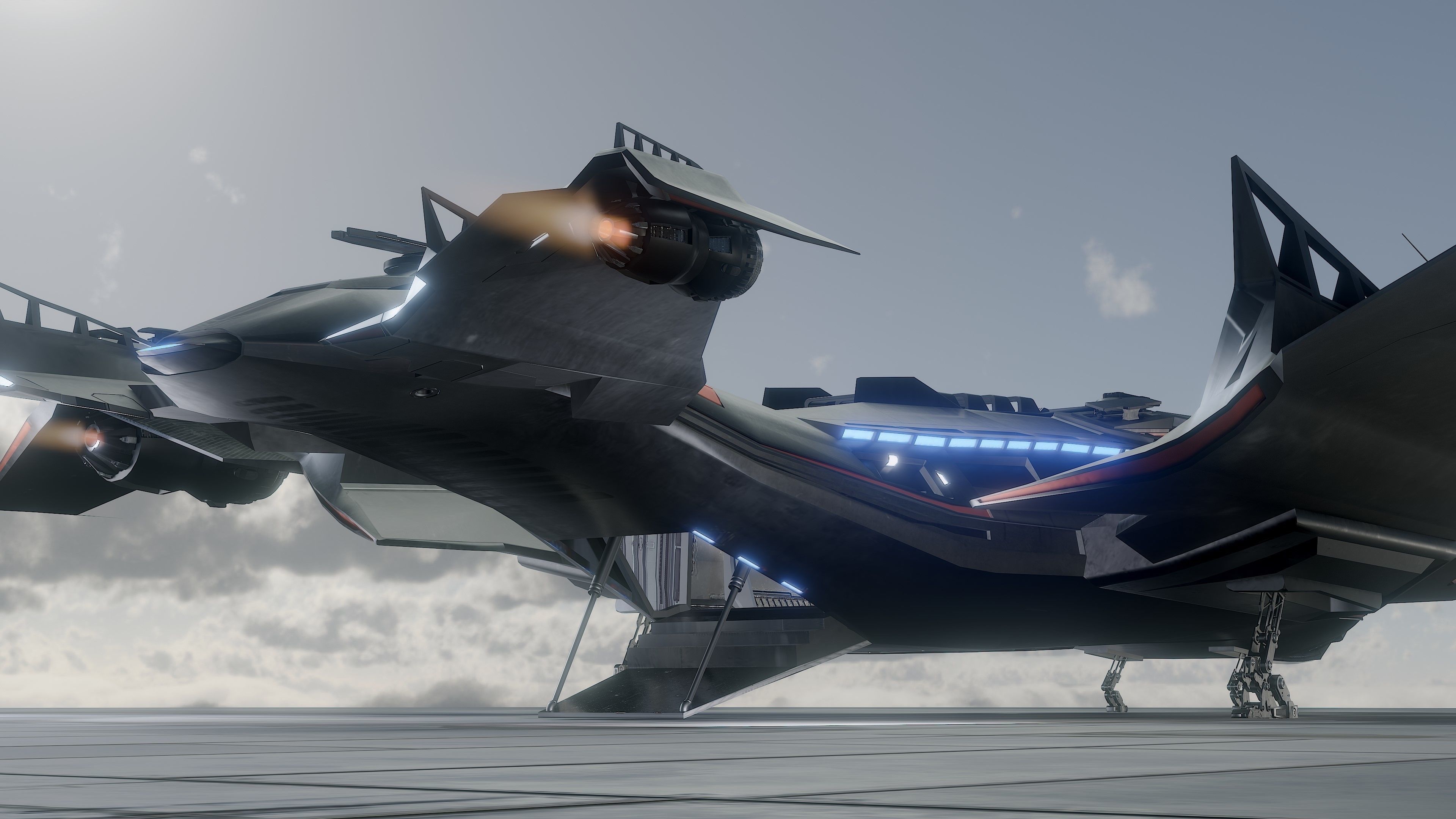 Star Fighter - Rigged-High Resolution Textured - include inside Low-poly 3D model_28