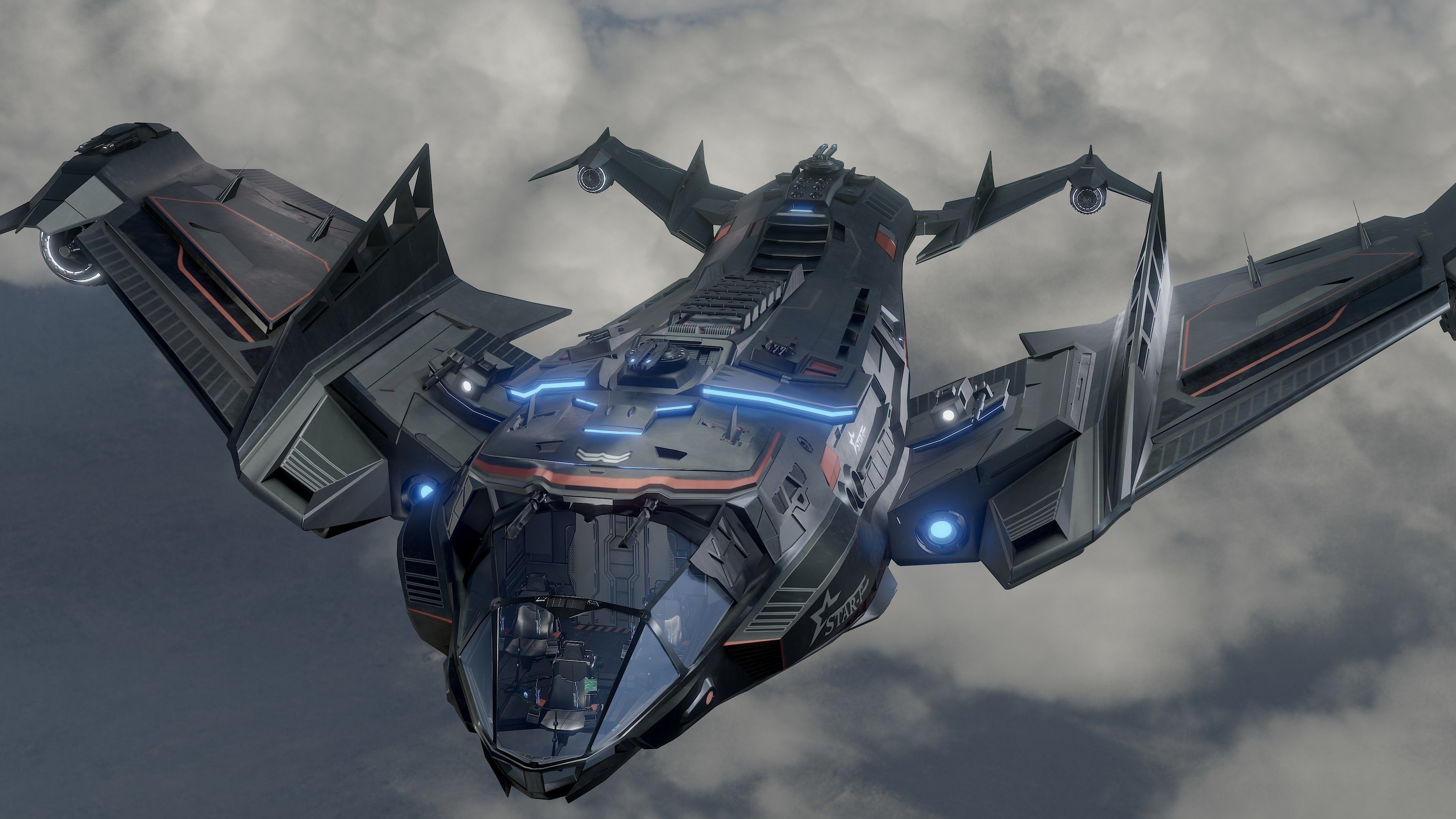 Star Fighter - Rigged-High Resolution Textured - include inside Low-poly 3D model_5