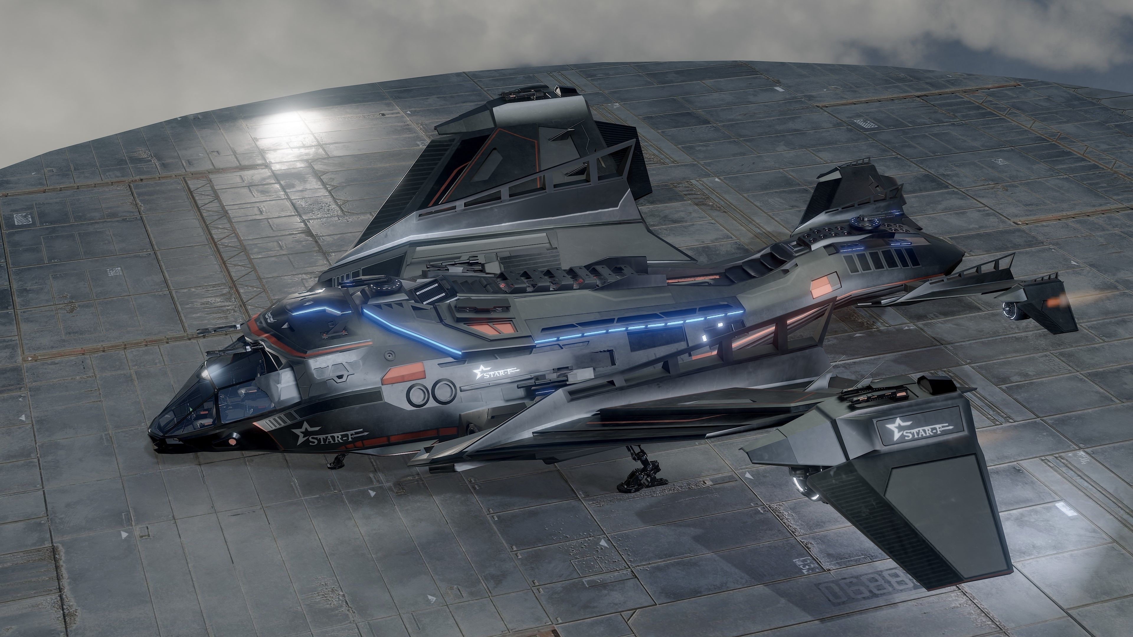 Star Fighter - Rigged-High Resolution Textured - include inside Low-poly 3D model_20