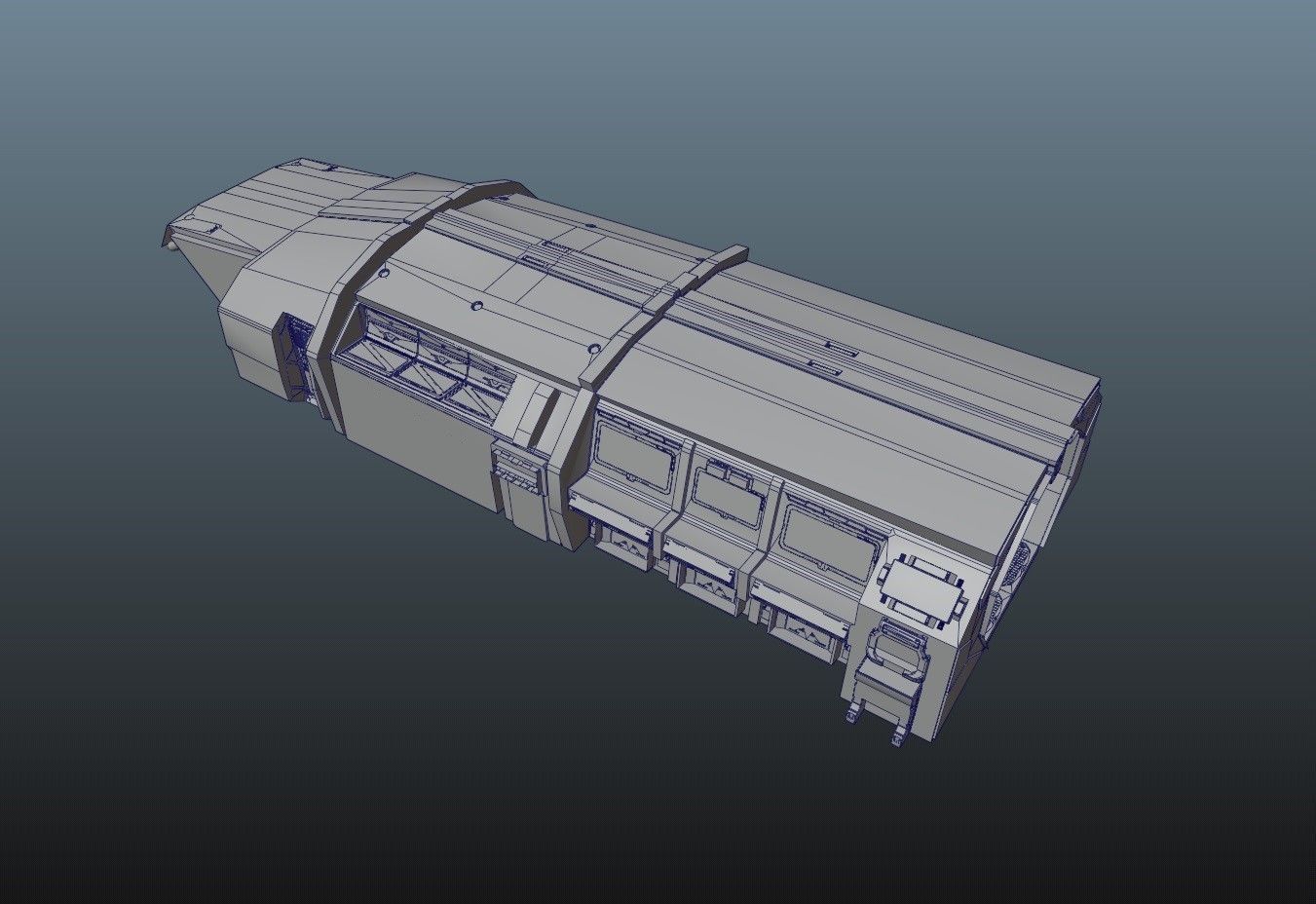 Star Fighter - Rigged-High Resolution Textured - include inside Low-poly 3D model_35