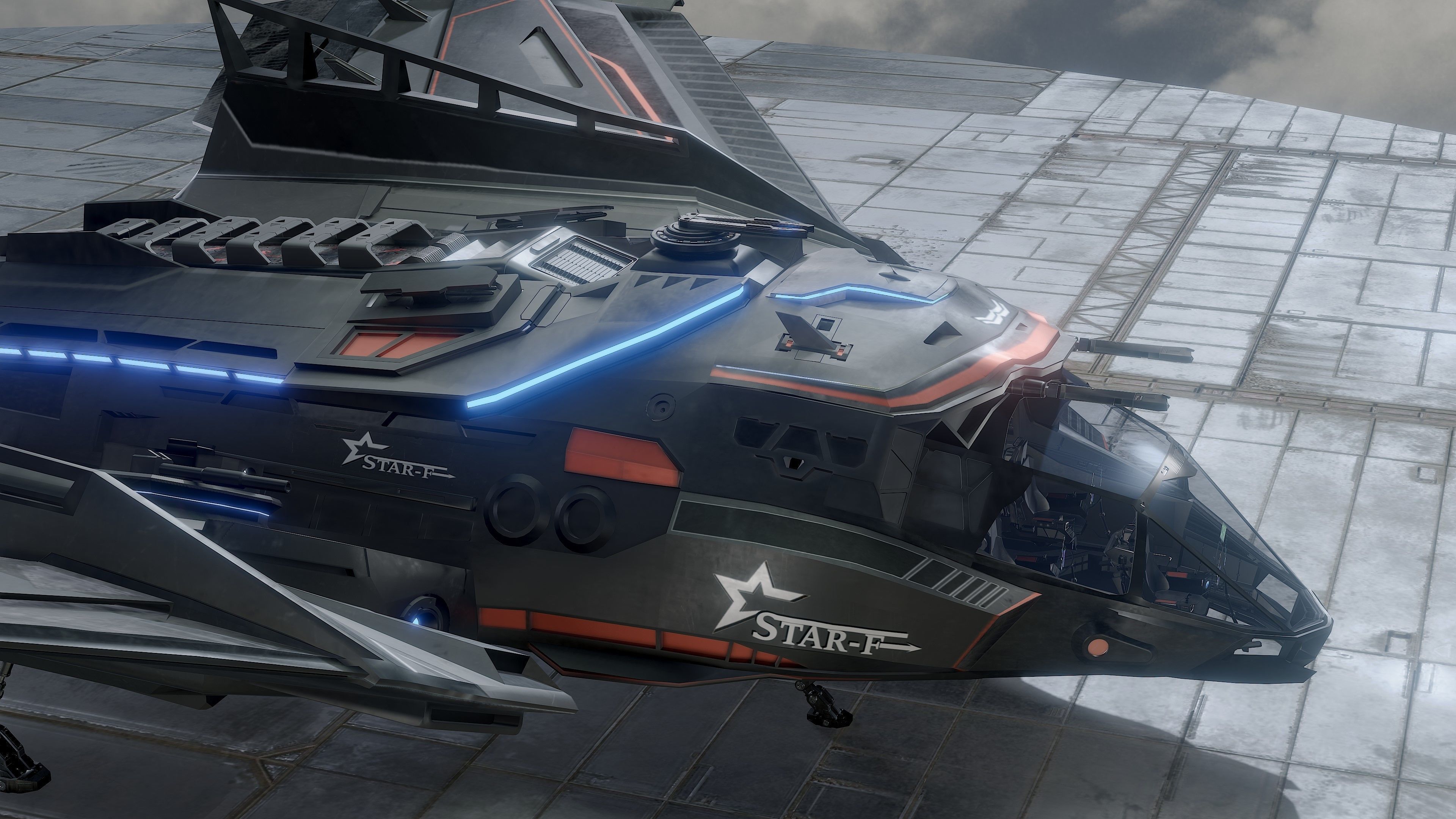 Star Fighter - Rigged-High Resolution Textured - include inside Low-poly 3D model_14