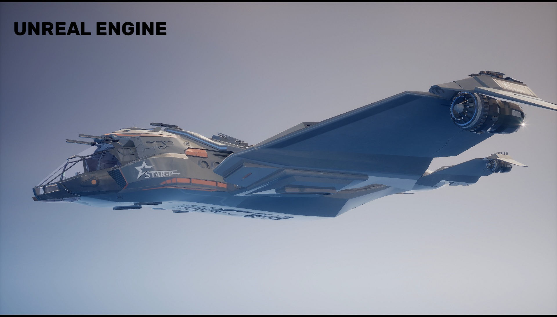 Star Fighter - Rigged-High Resolution Textured - include inside Low-poly 3D model_11