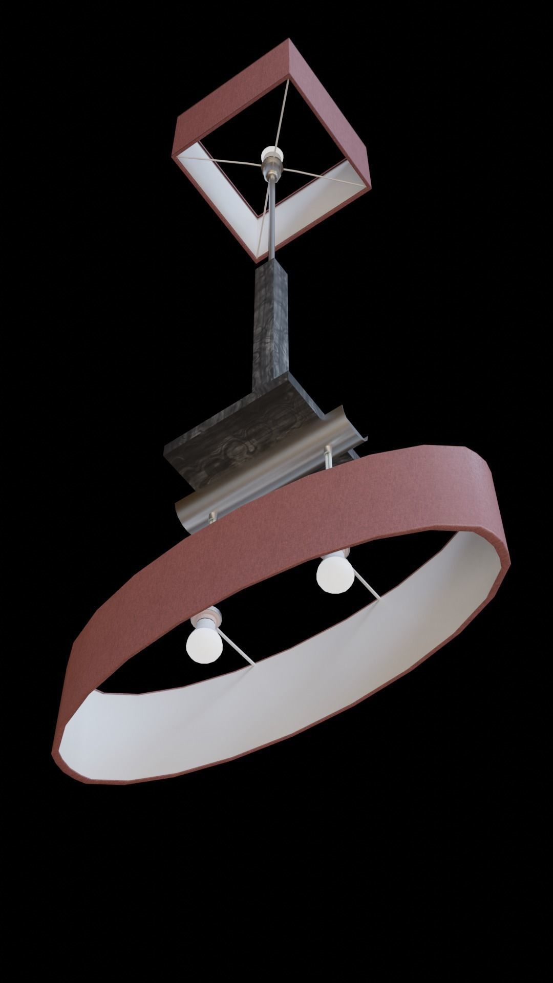 Set of interior lamps Low-poly 3D model_6