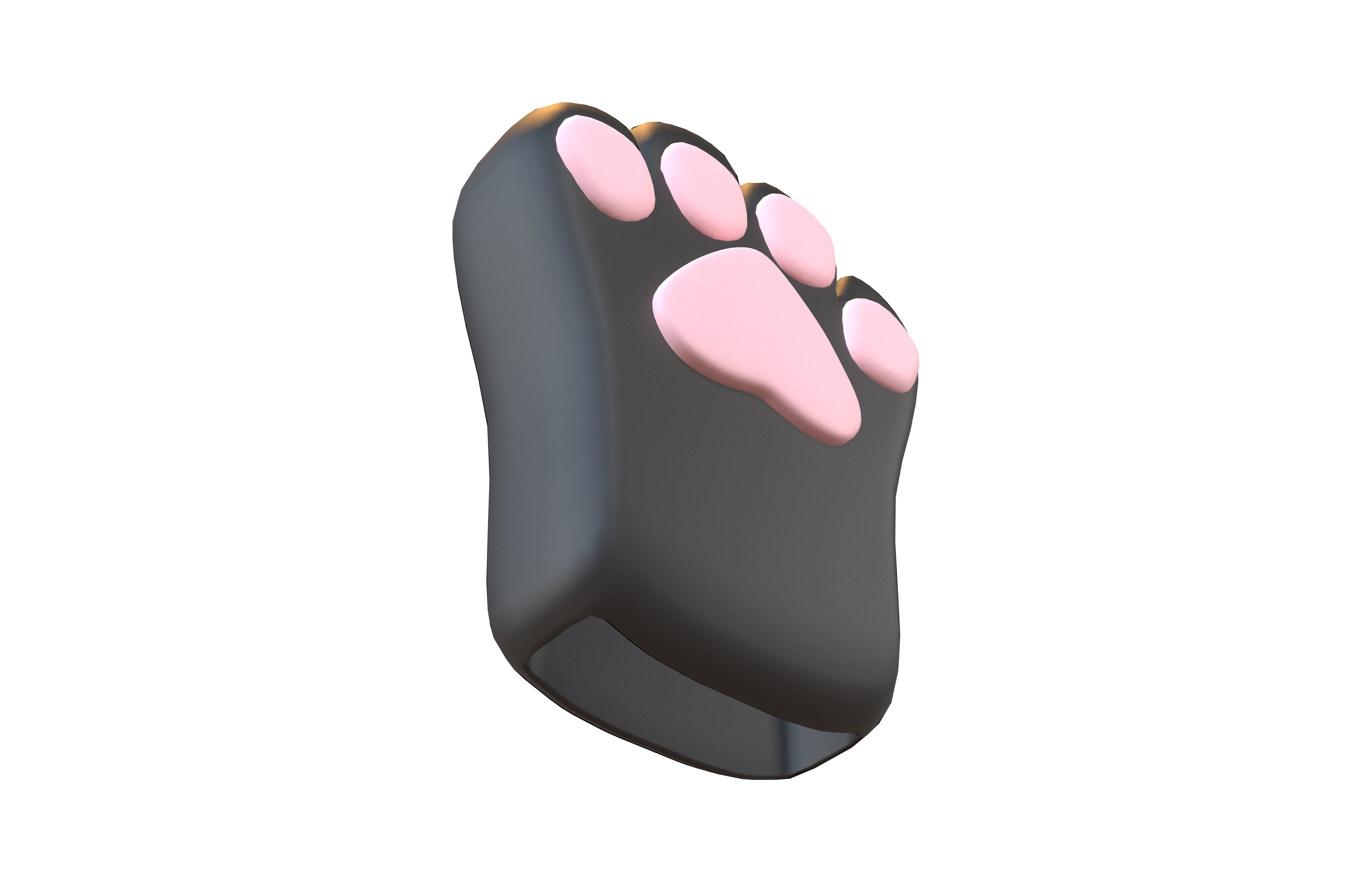 Cat Paw Glove v1 001 Low-poly 3D model_4