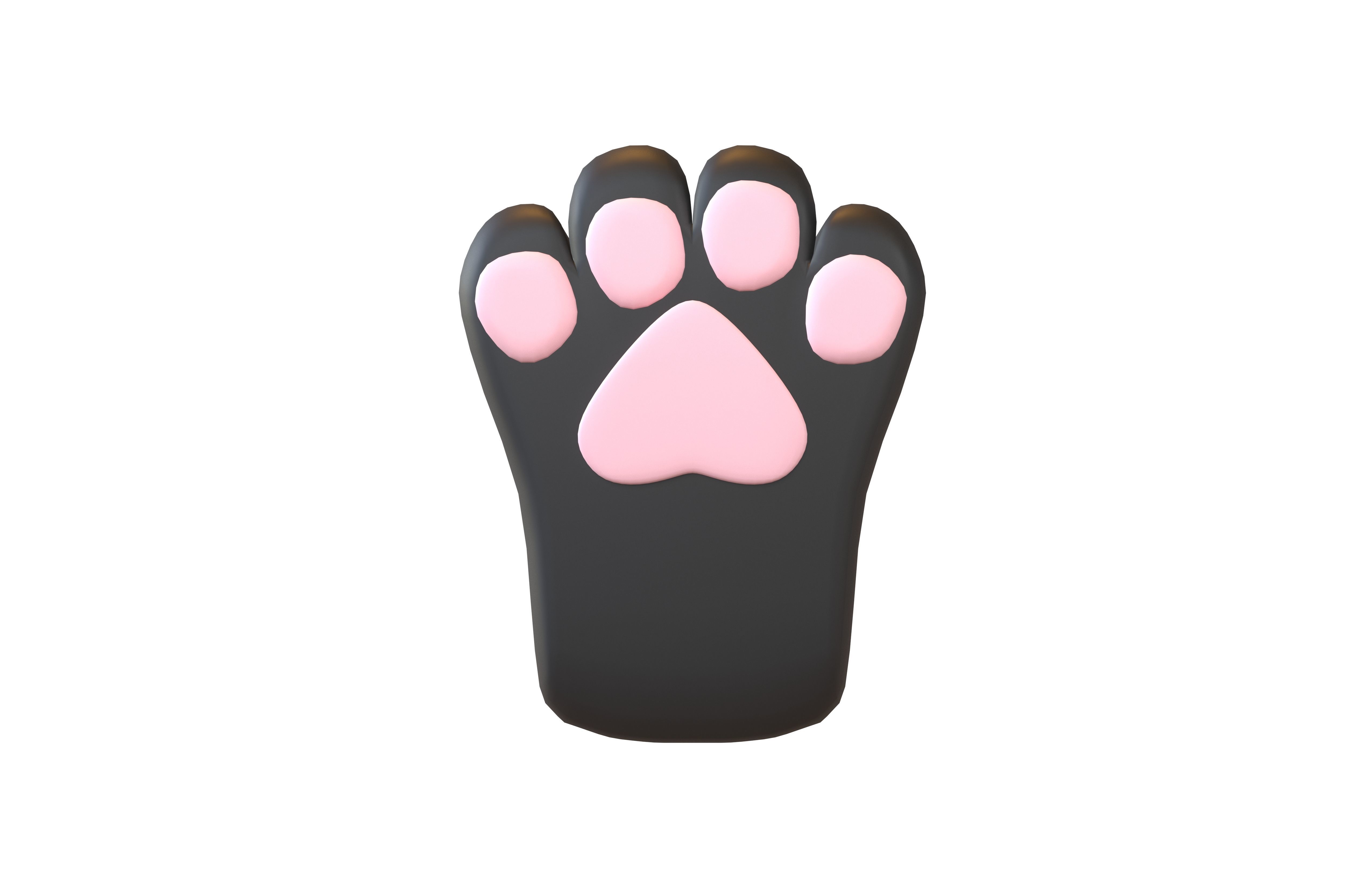 Cat Paw Glove v1 001 Low-poly 3D model_2