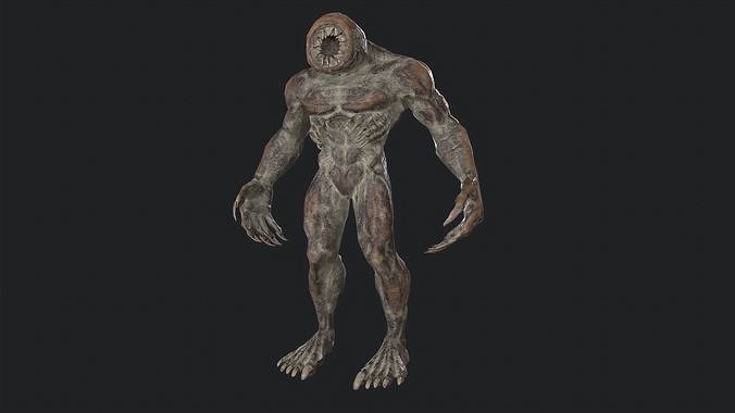 Low poly creature character 01 Low-poly 3D model