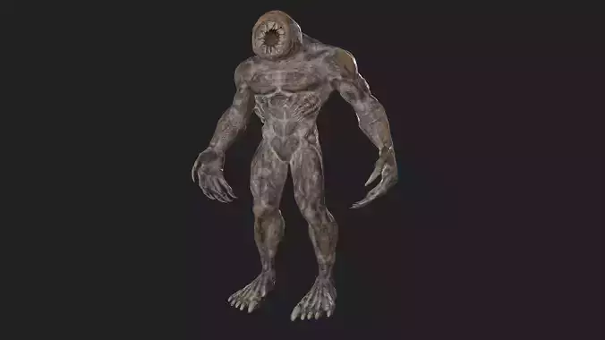 Low poly creature character 01