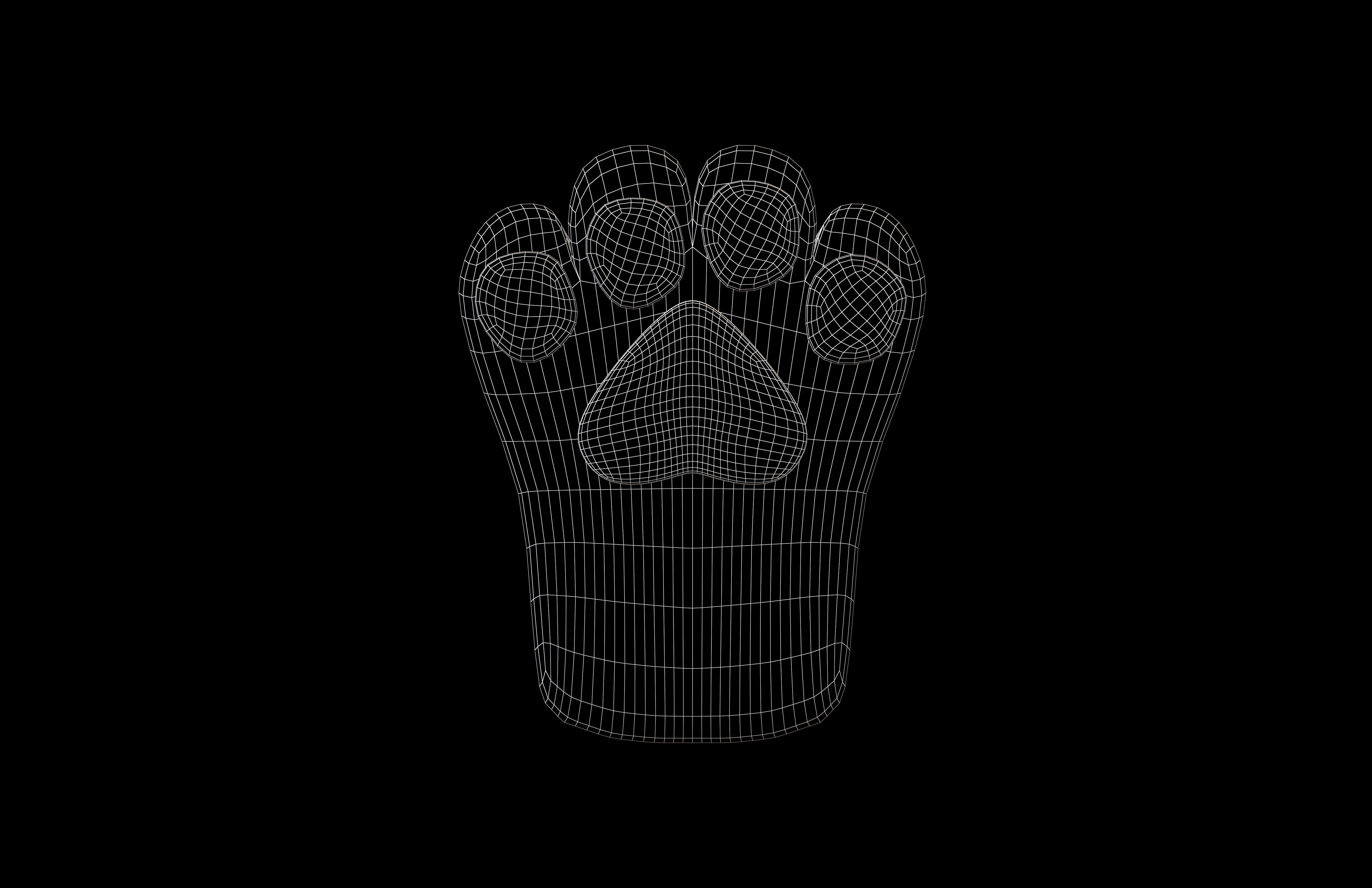 Cat Paw Glove v1 003 Low-poly 3D model_5