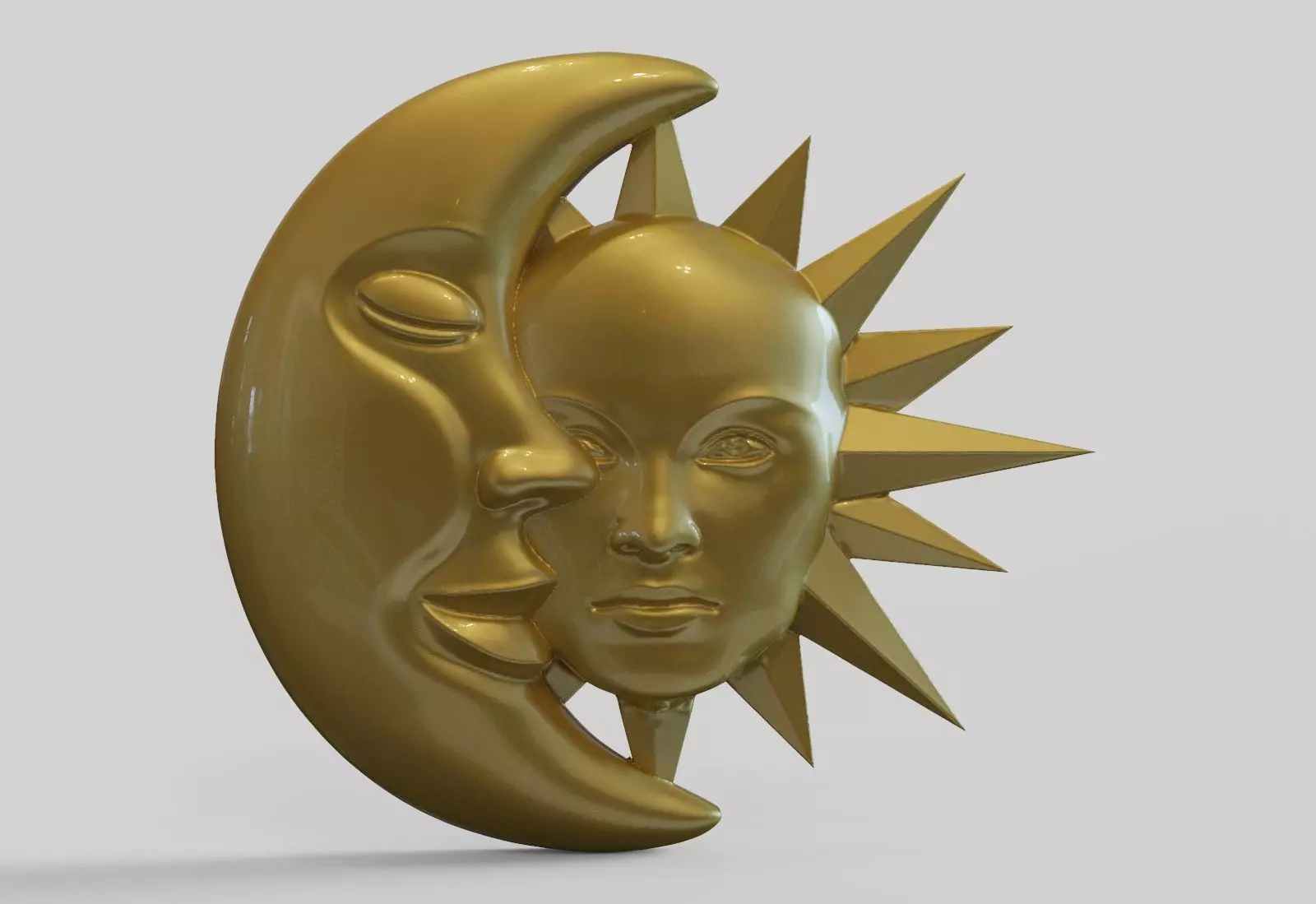 Sun and Moon 3D print model