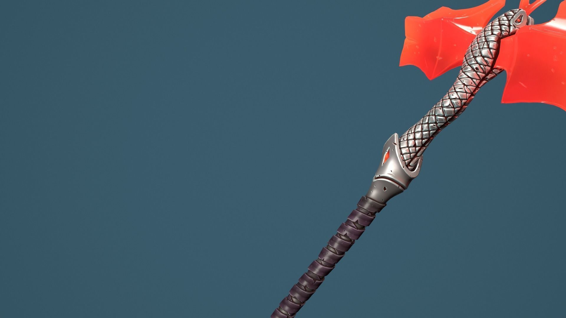 Snake hammer Low-poly 3D model_31